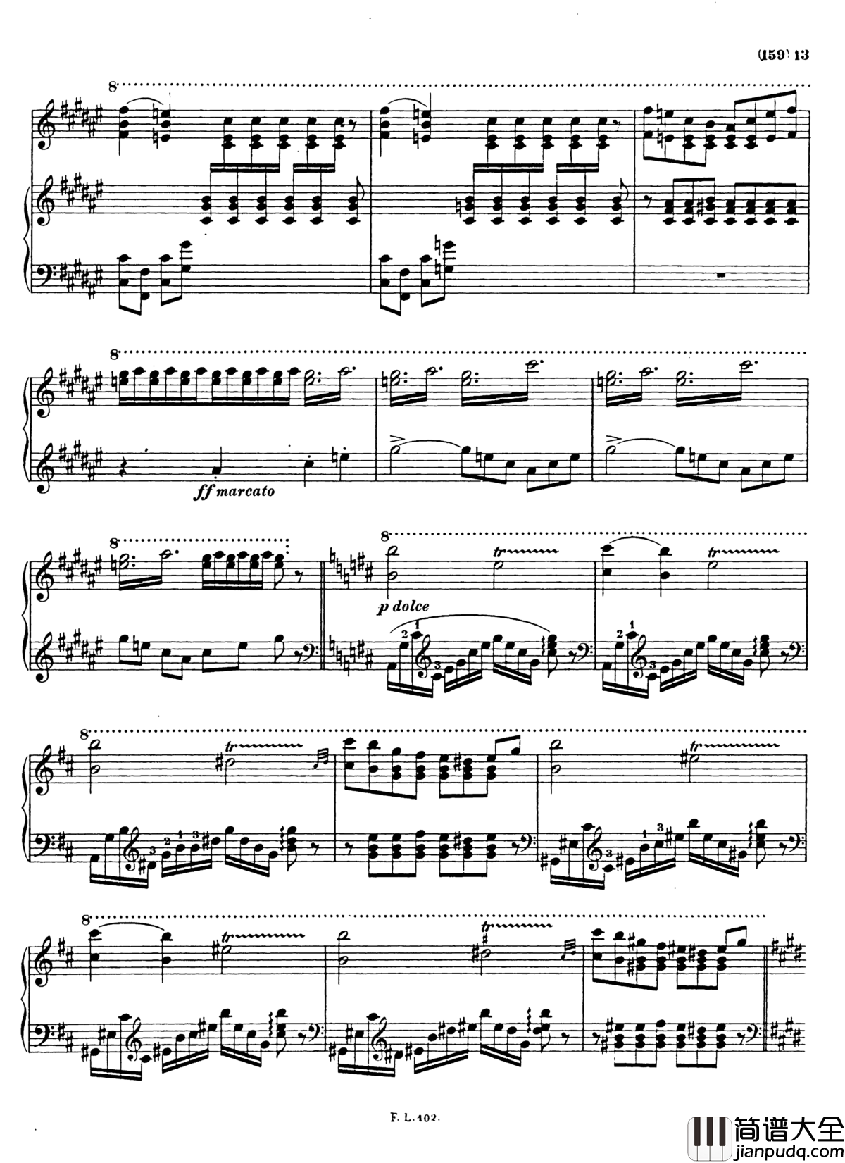 梅菲斯特圆舞曲__第三首_S.216钢琴谱_李斯特