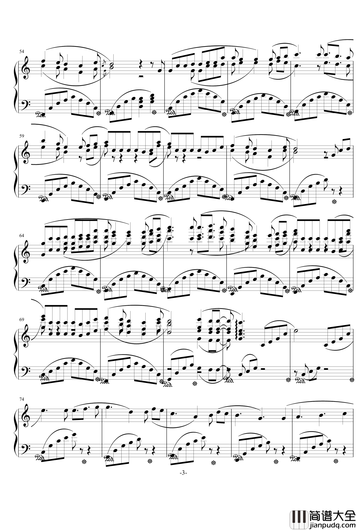 遇见钢琴谱_yebeiyu