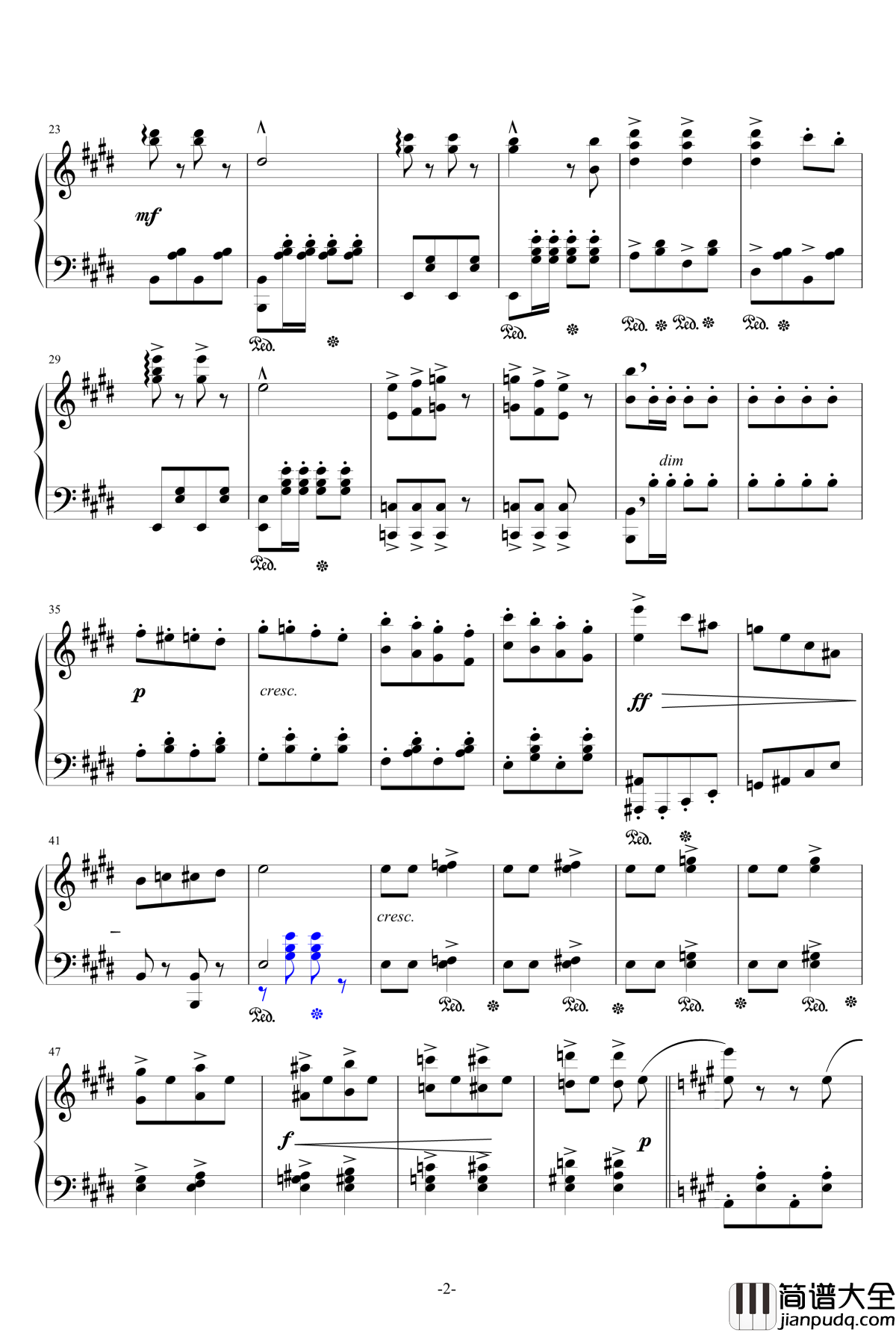 闲聊波尔卡钢琴谱_独奏版_约翰·施特劳斯