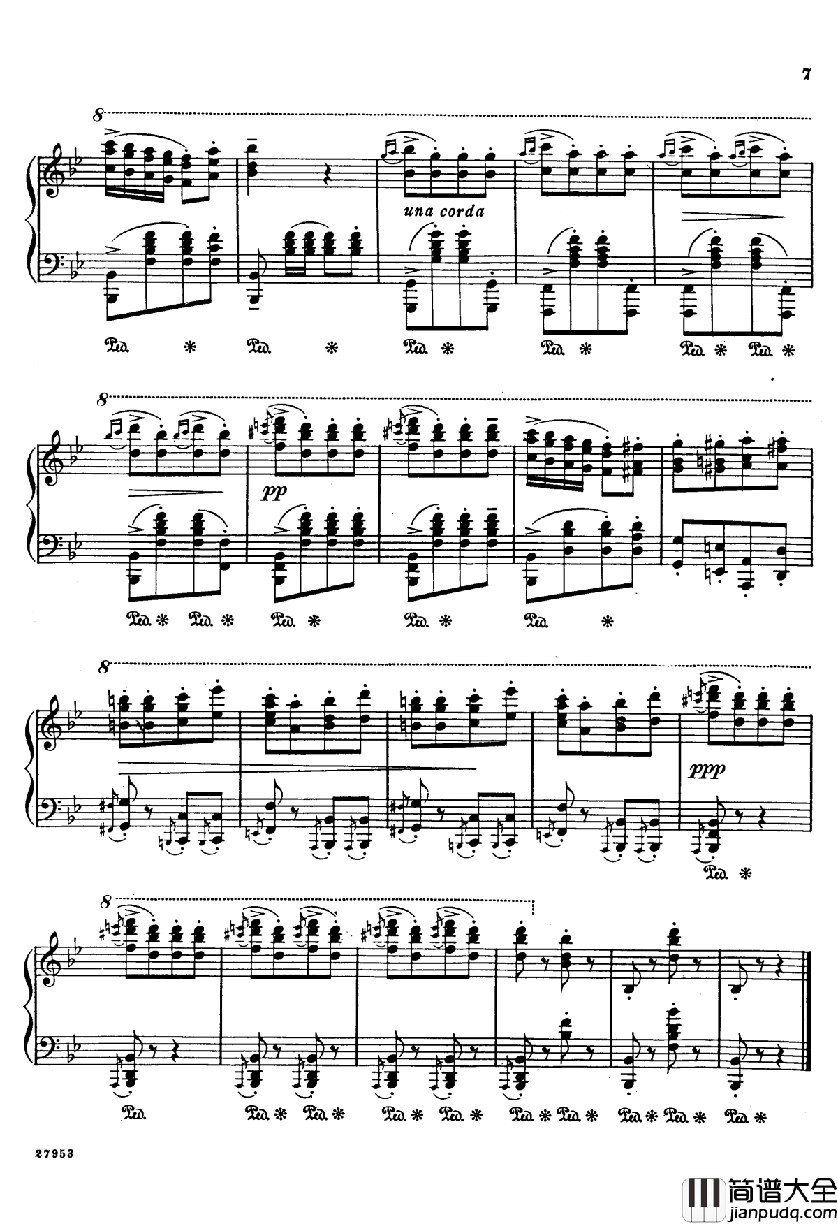 土耳其进行曲钢琴谱_贝多芬_beethoven_安东_鲁宾斯坦改编贝多芬