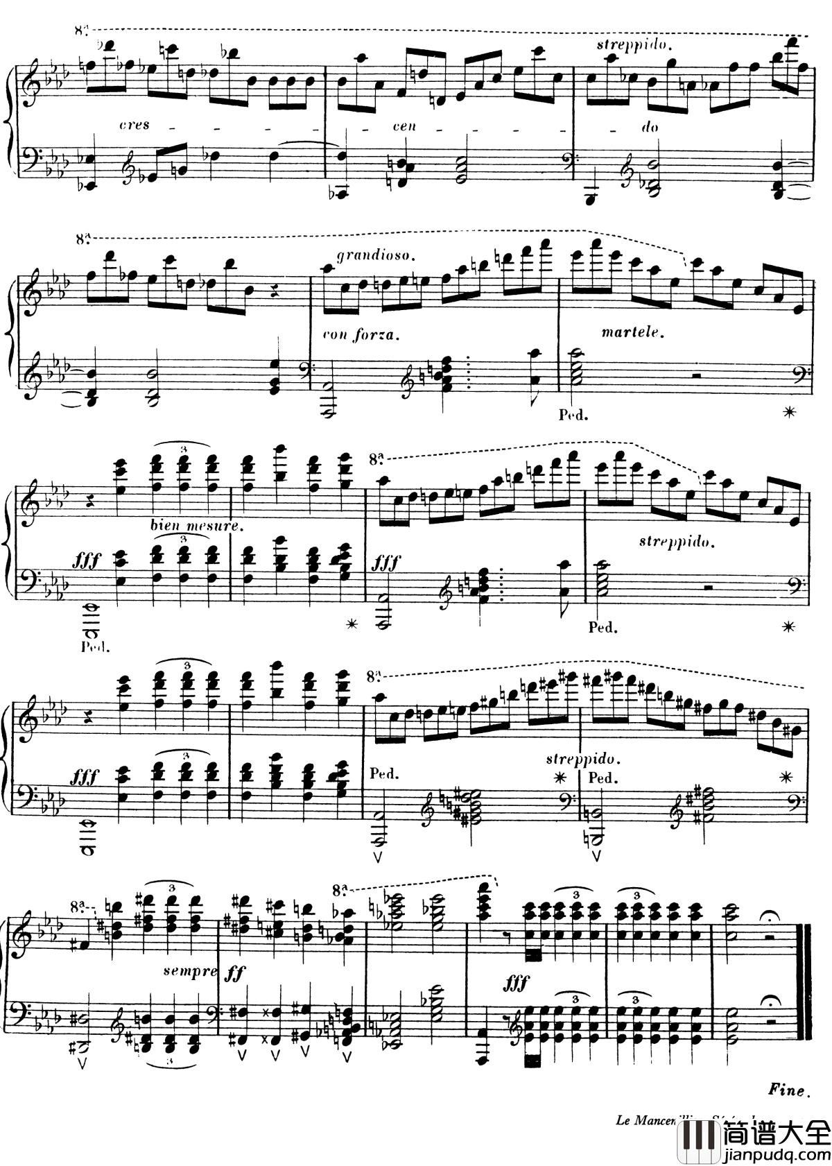 西印度小夜曲_Op.11钢琴谱_戈特沙尔克