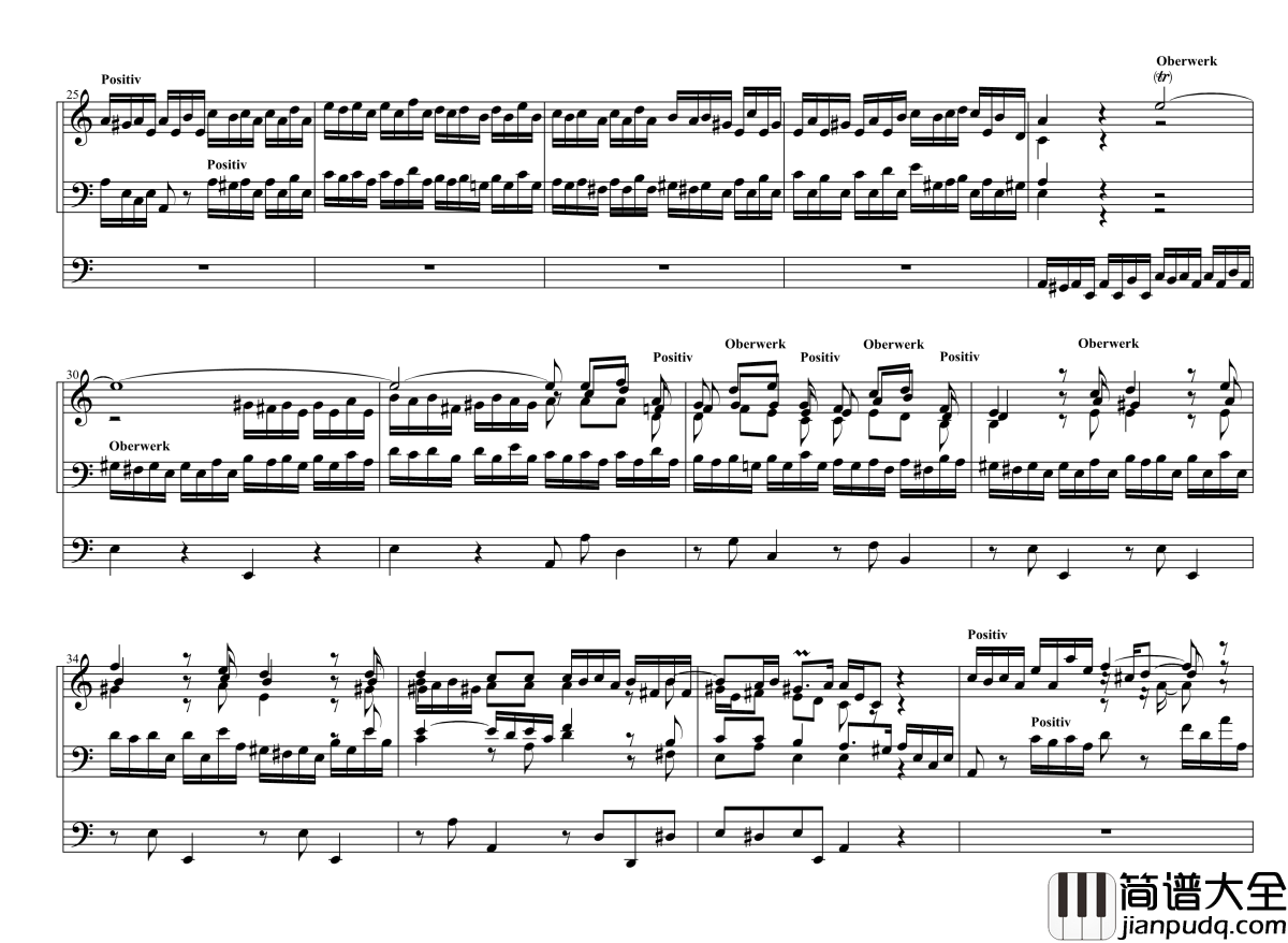 d小调托卡塔__BWV538钢琴谱_巴赫_P.E.Bach