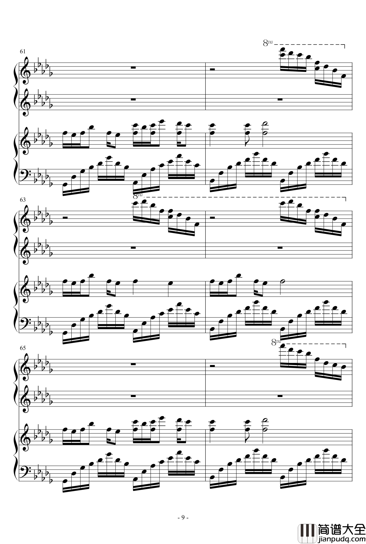 luv_letter_四手钢琴谱_DJ_Okawari