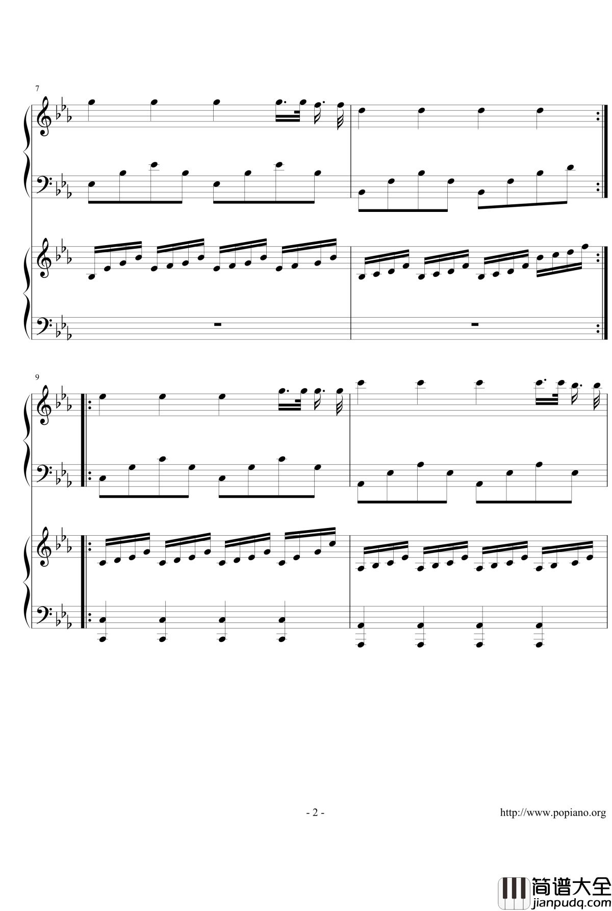 某带感铃声钢琴谱_综艺其他