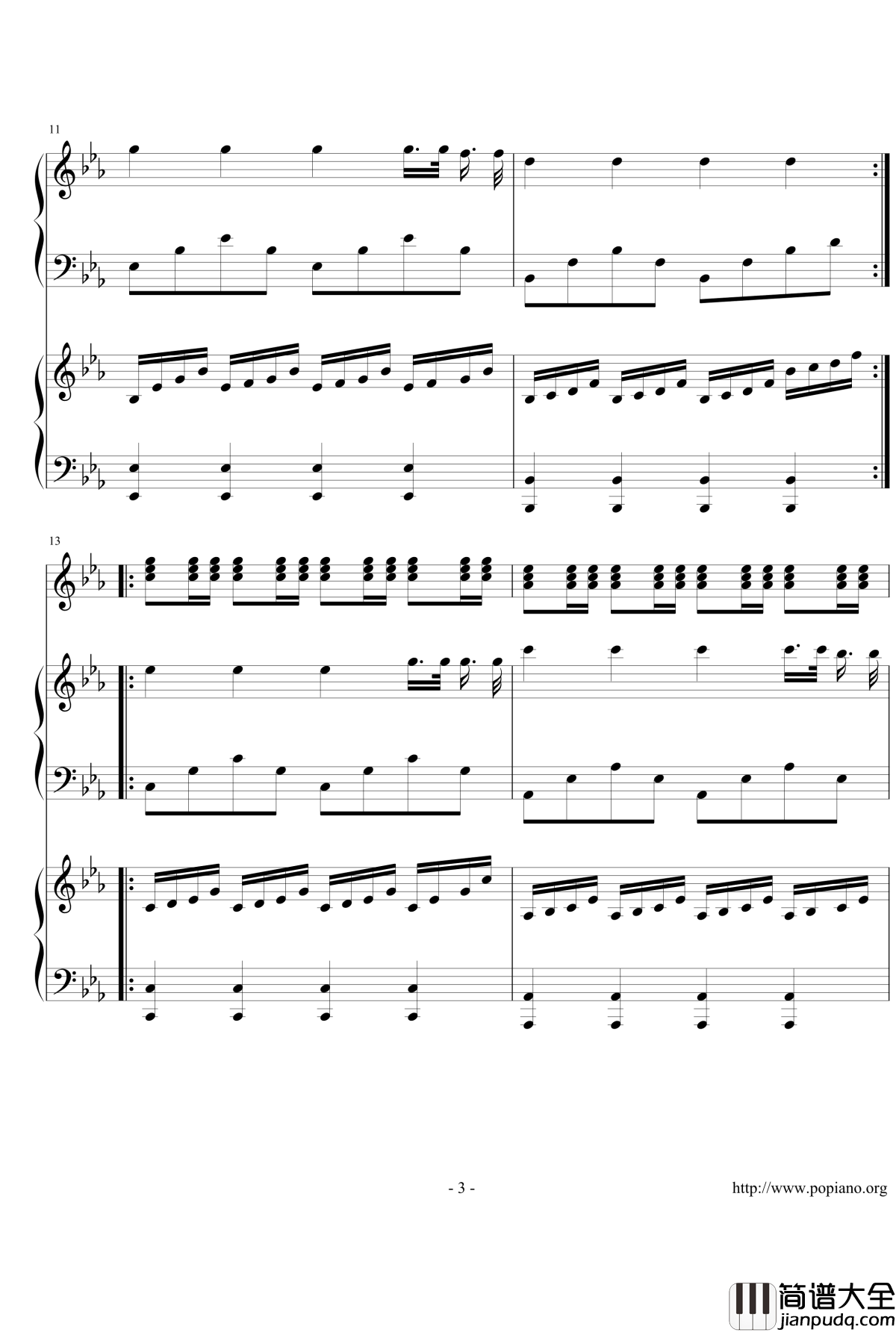 某带感铃声钢琴谱_综艺其他