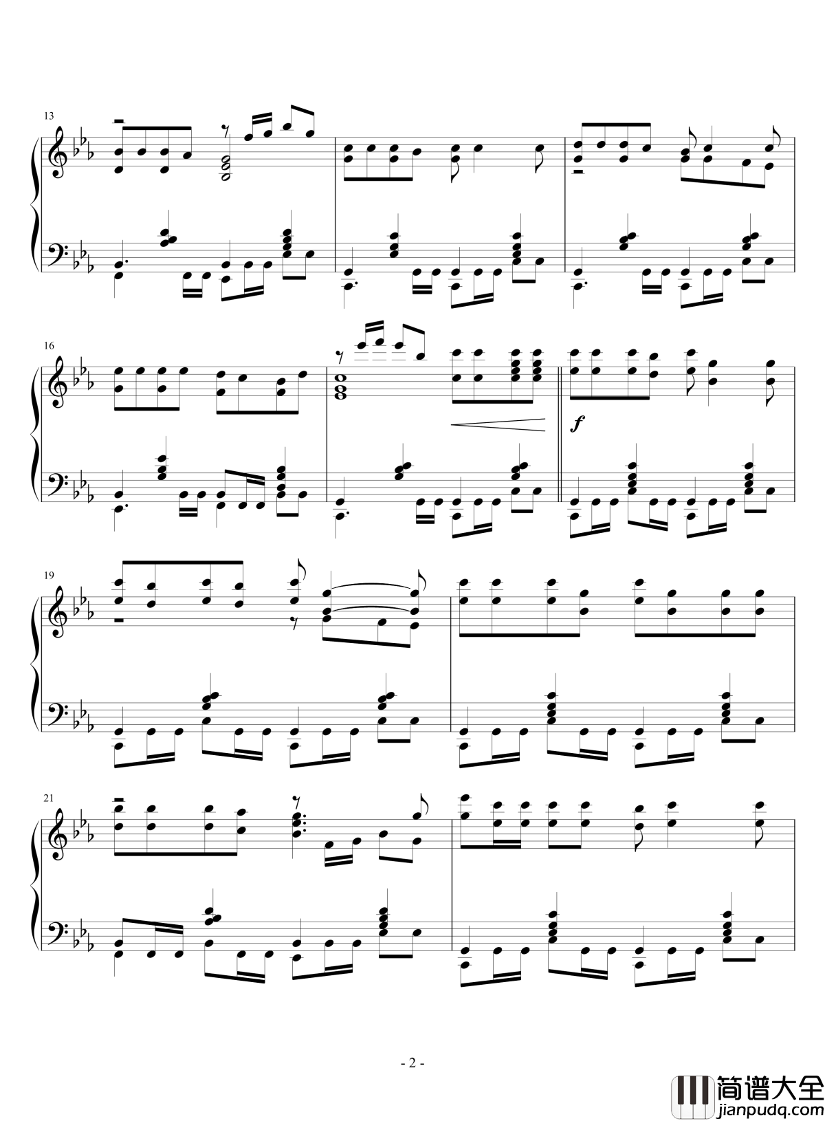 嘻哈庄脚情钢琴_谱玖壹壹