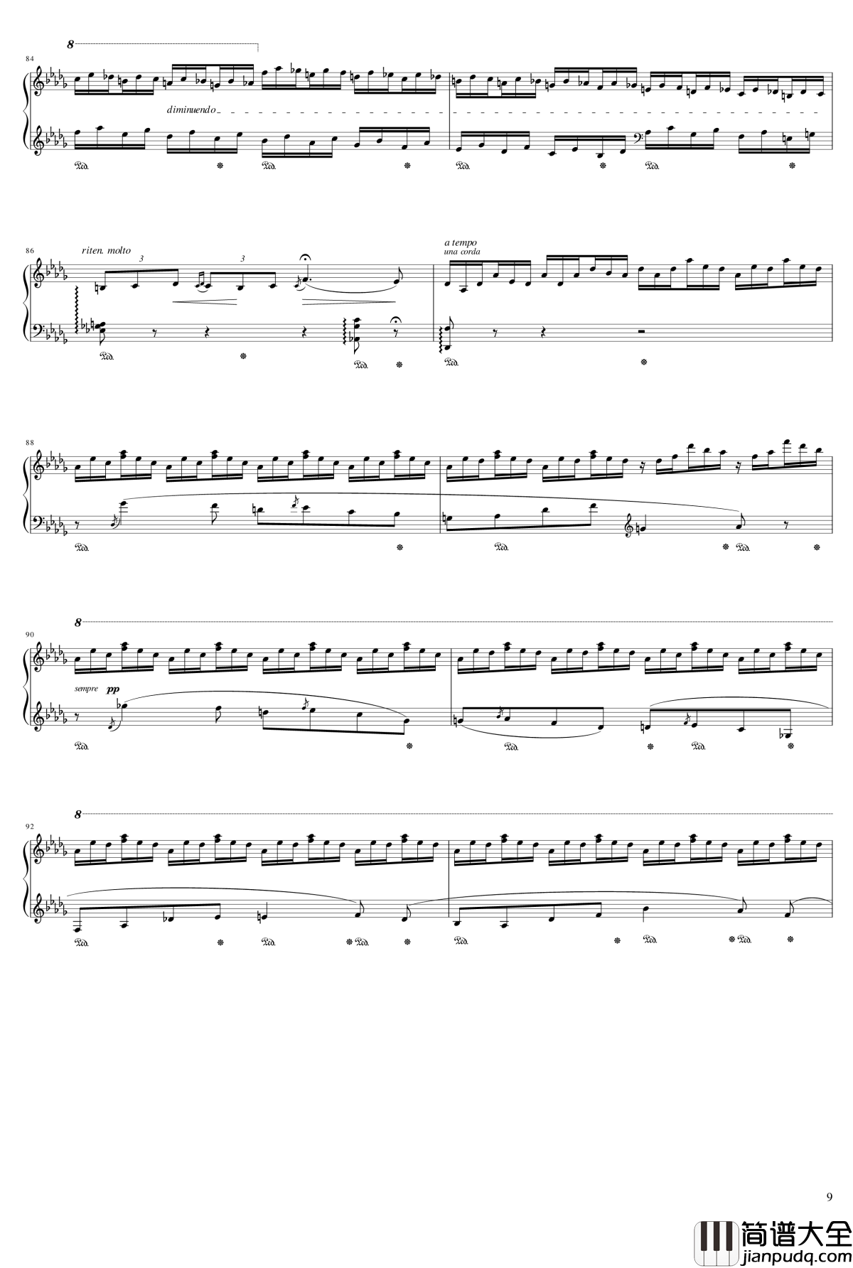 森林的细语钢琴谱_Waldesrauschen_李斯特