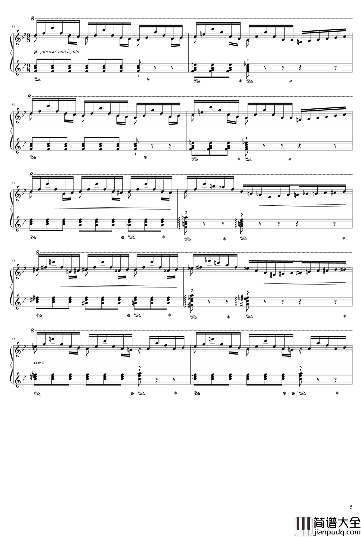 侏儒之舞钢琴谱_Gnomenreigen_李斯特