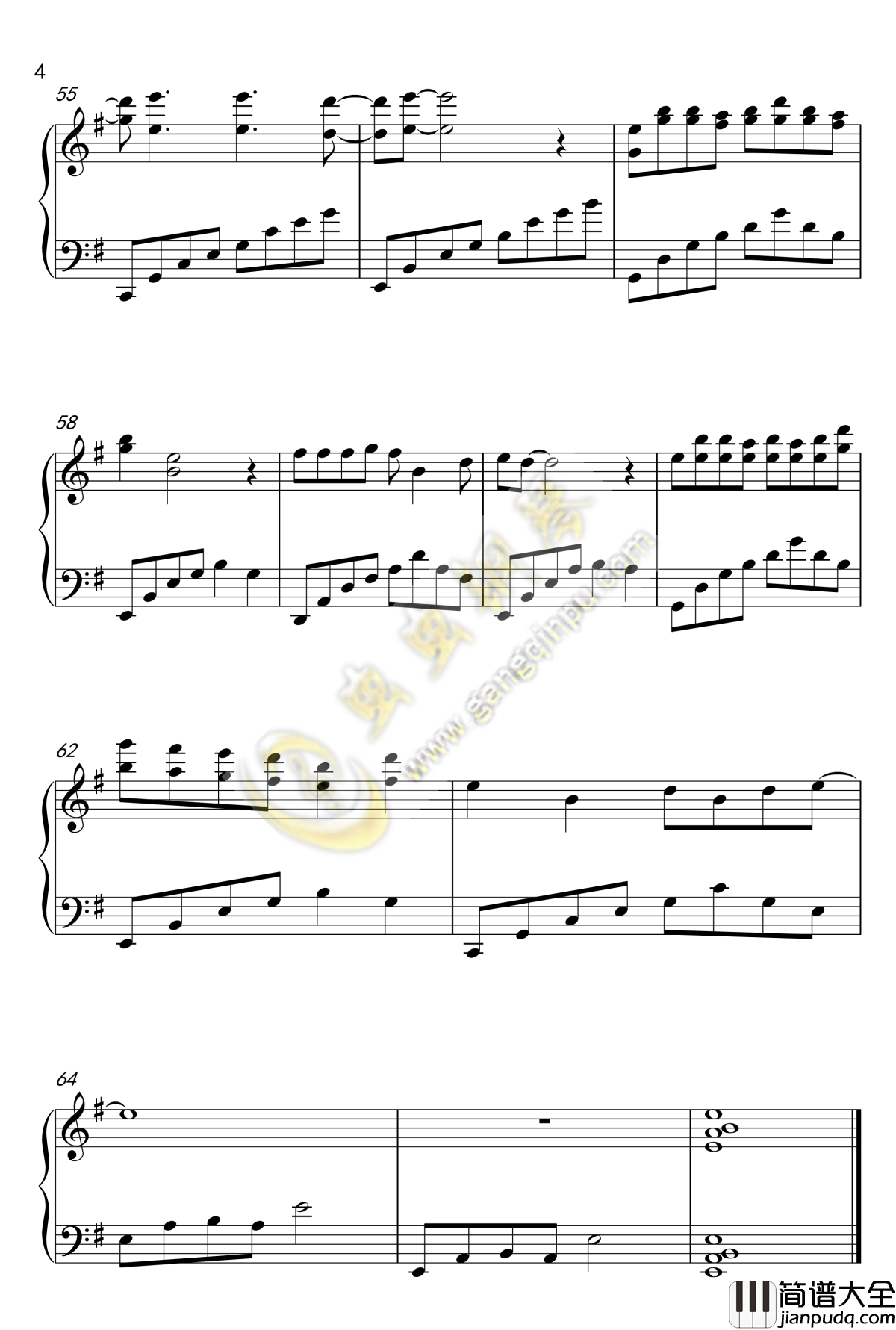 凉凉钢琴谱_三生三世十里桃花