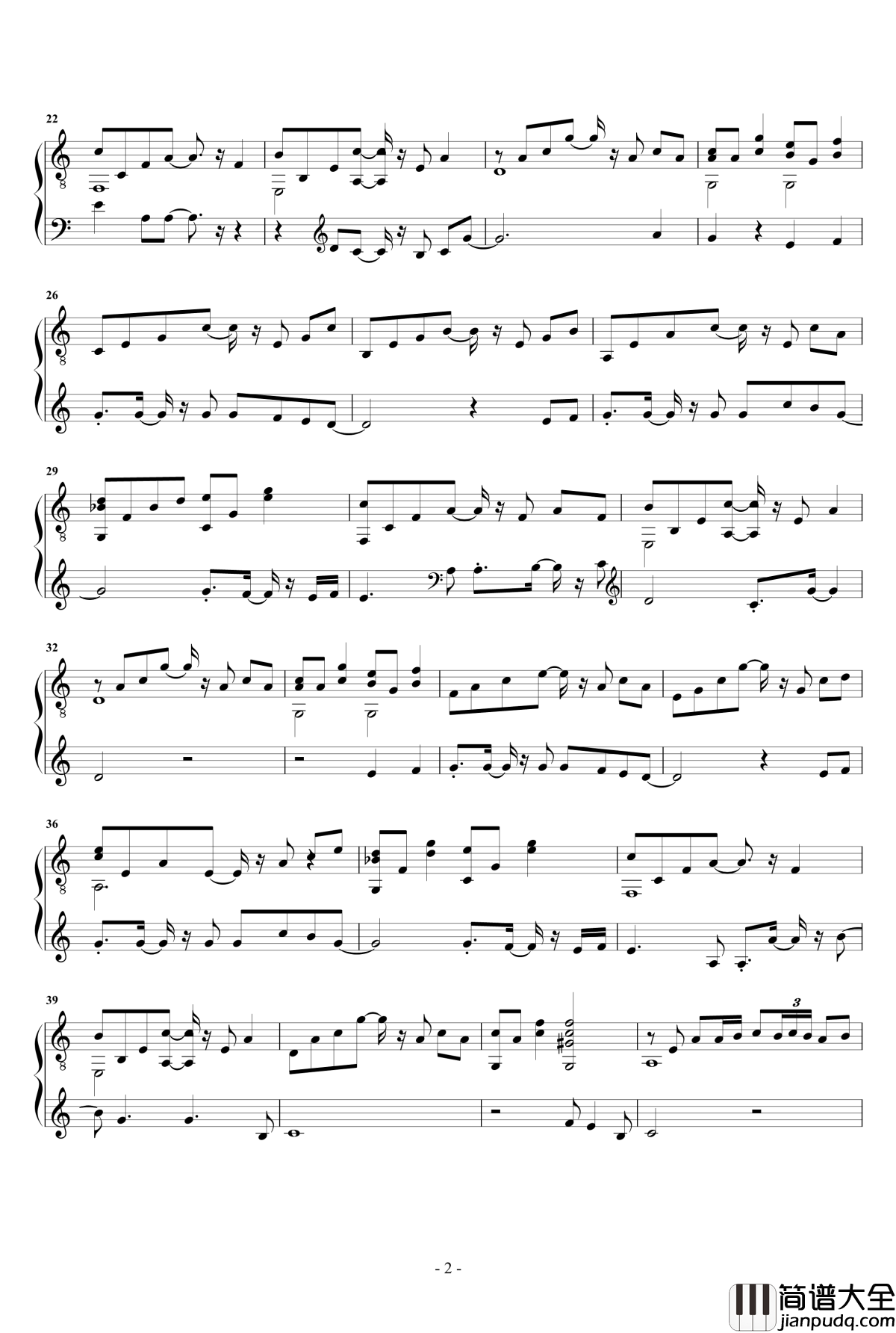 会不会钢琴谱_陈绮贞