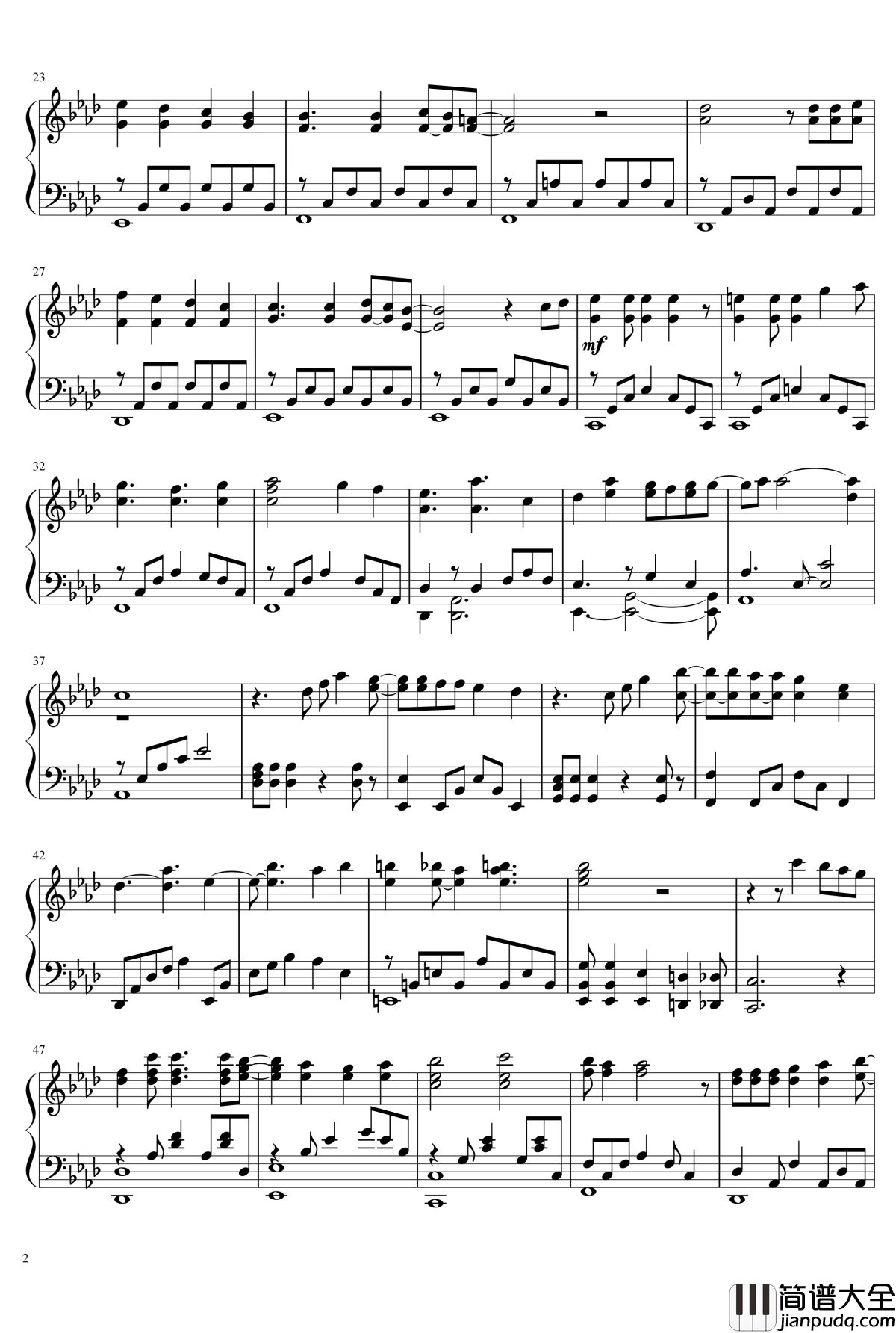 政宗君的复仇op钢琴谱_ワがママMIRROR_HEART