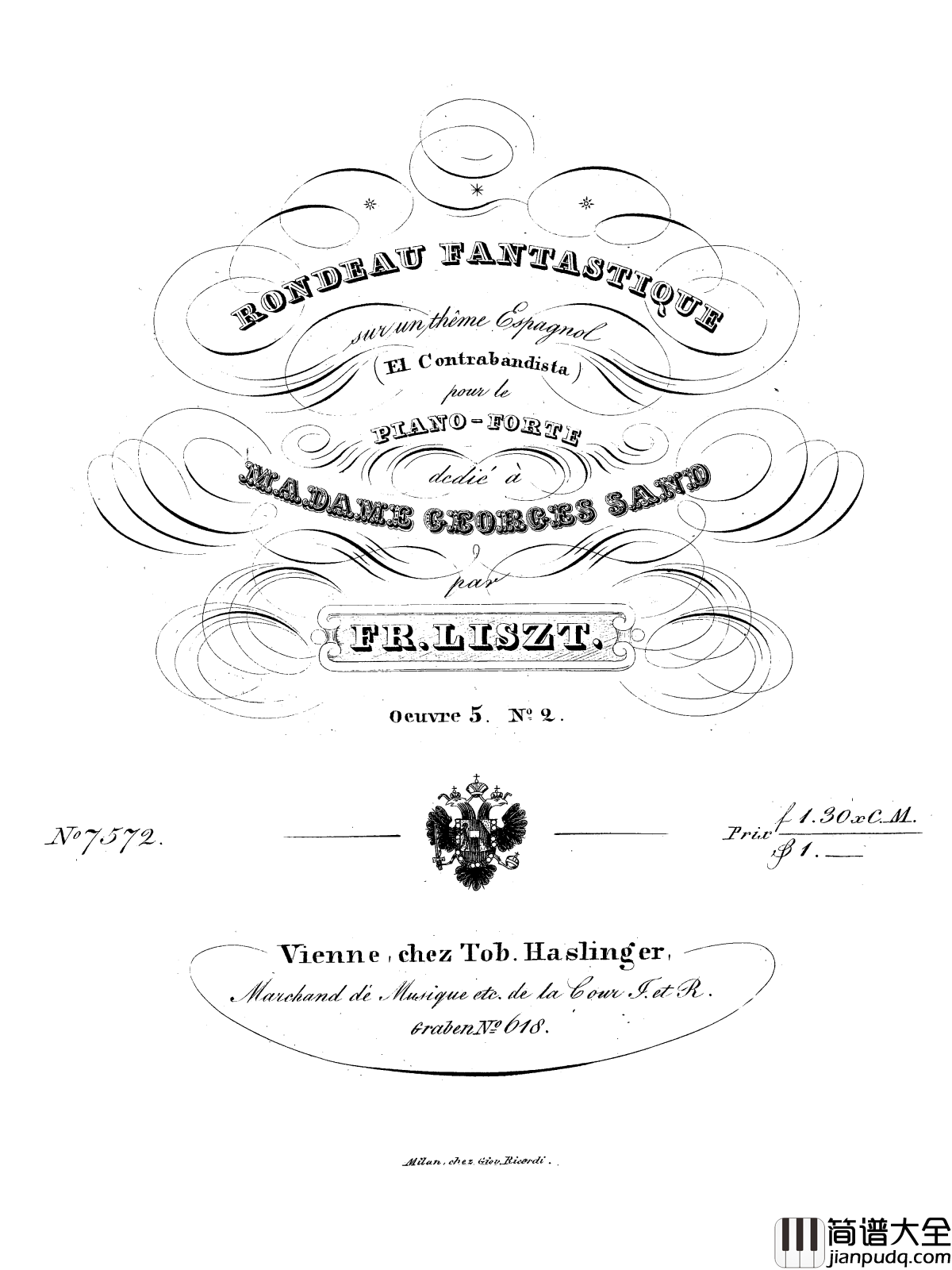 西班牙走私犯回旋曲S.252钢琴谱_李斯特