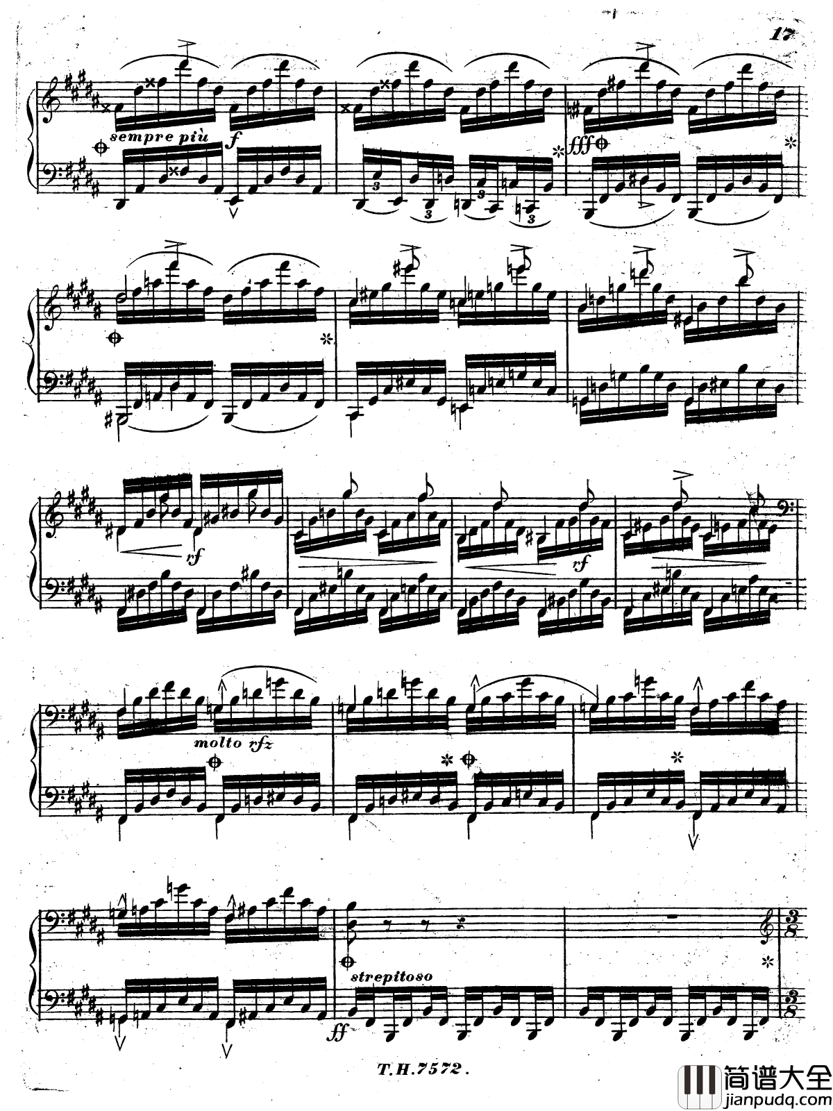 西班牙走私犯回旋曲S.252钢琴谱_李斯特