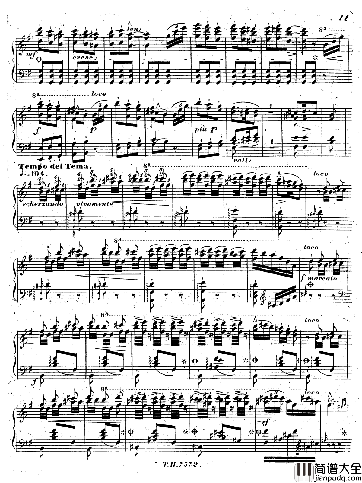 西班牙走私犯回旋曲S.252钢琴谱_李斯特