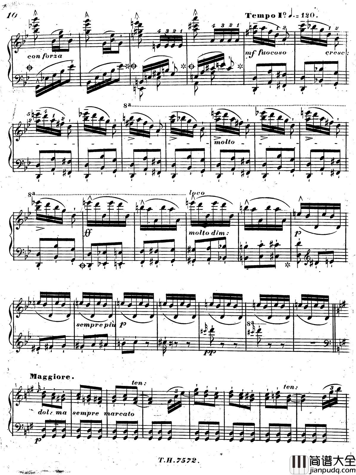 西班牙走私犯回旋曲S.252钢琴谱_李斯特