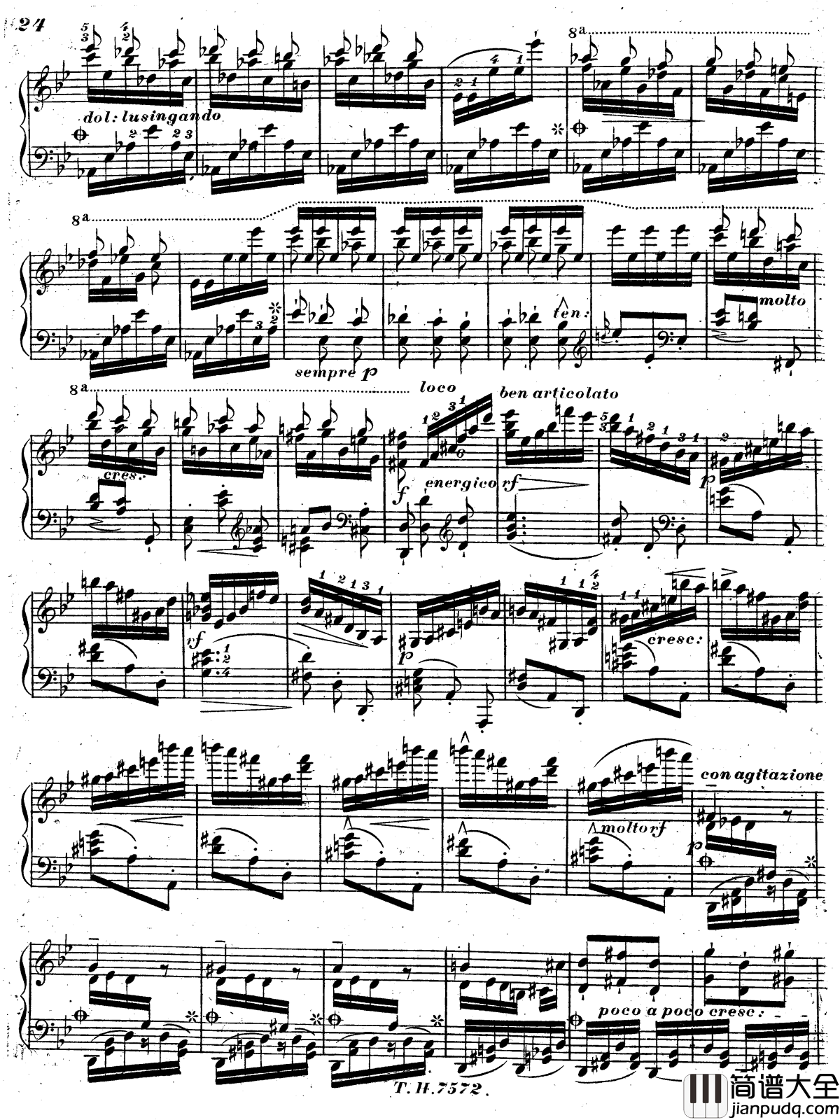 西班牙走私犯回旋曲S.252钢琴谱_李斯特