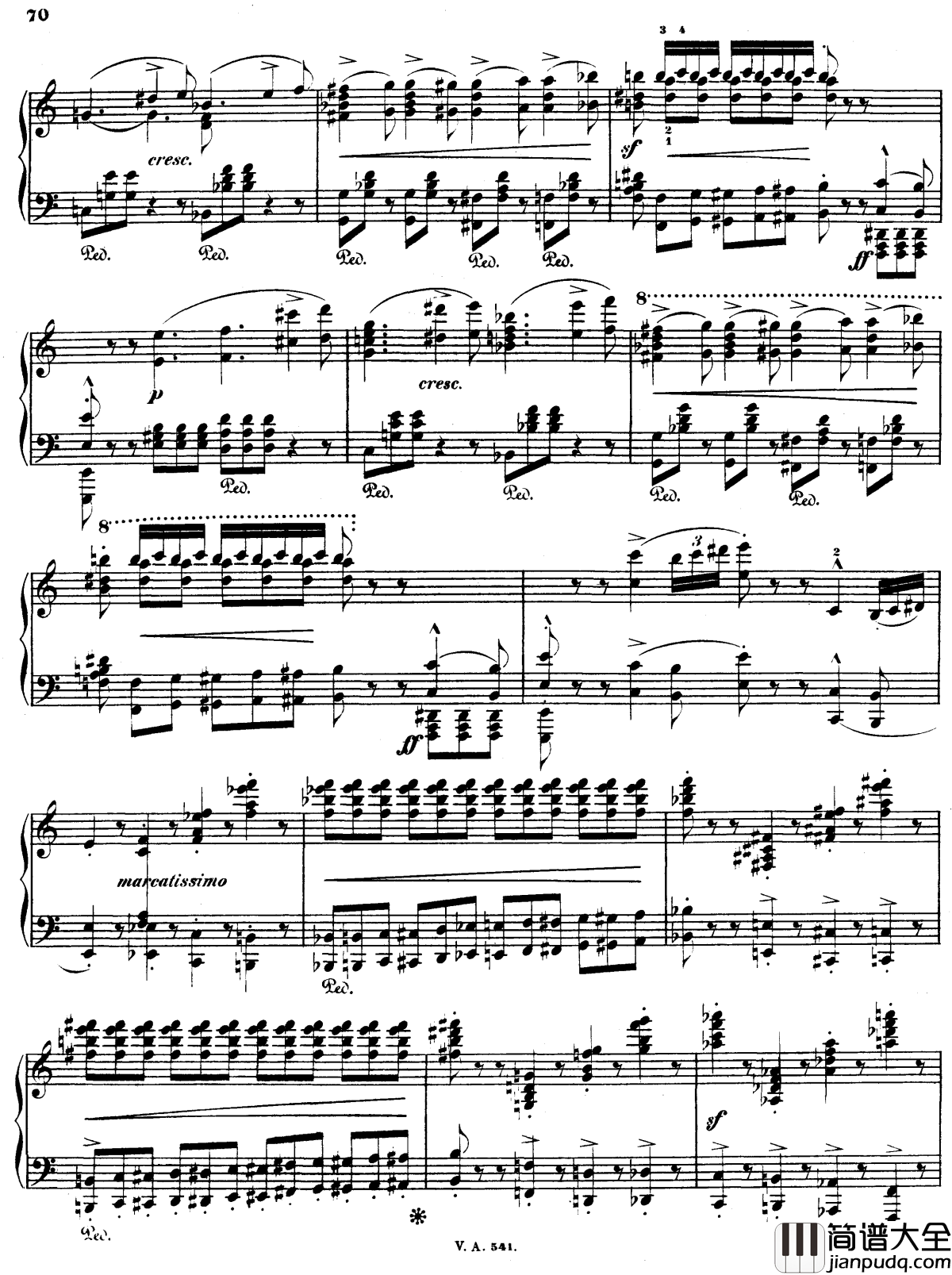 第三交响诗前奏曲钢琴谱_李斯特