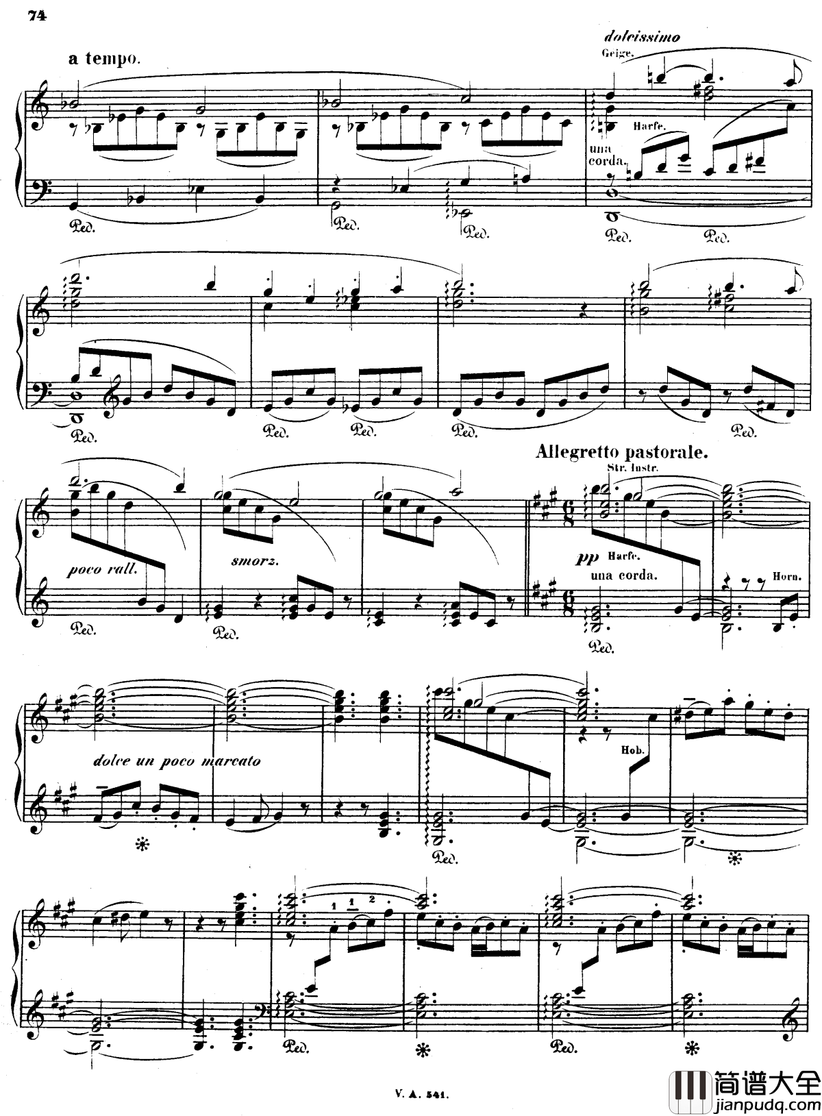 第三交响诗前奏曲钢琴谱_李斯特