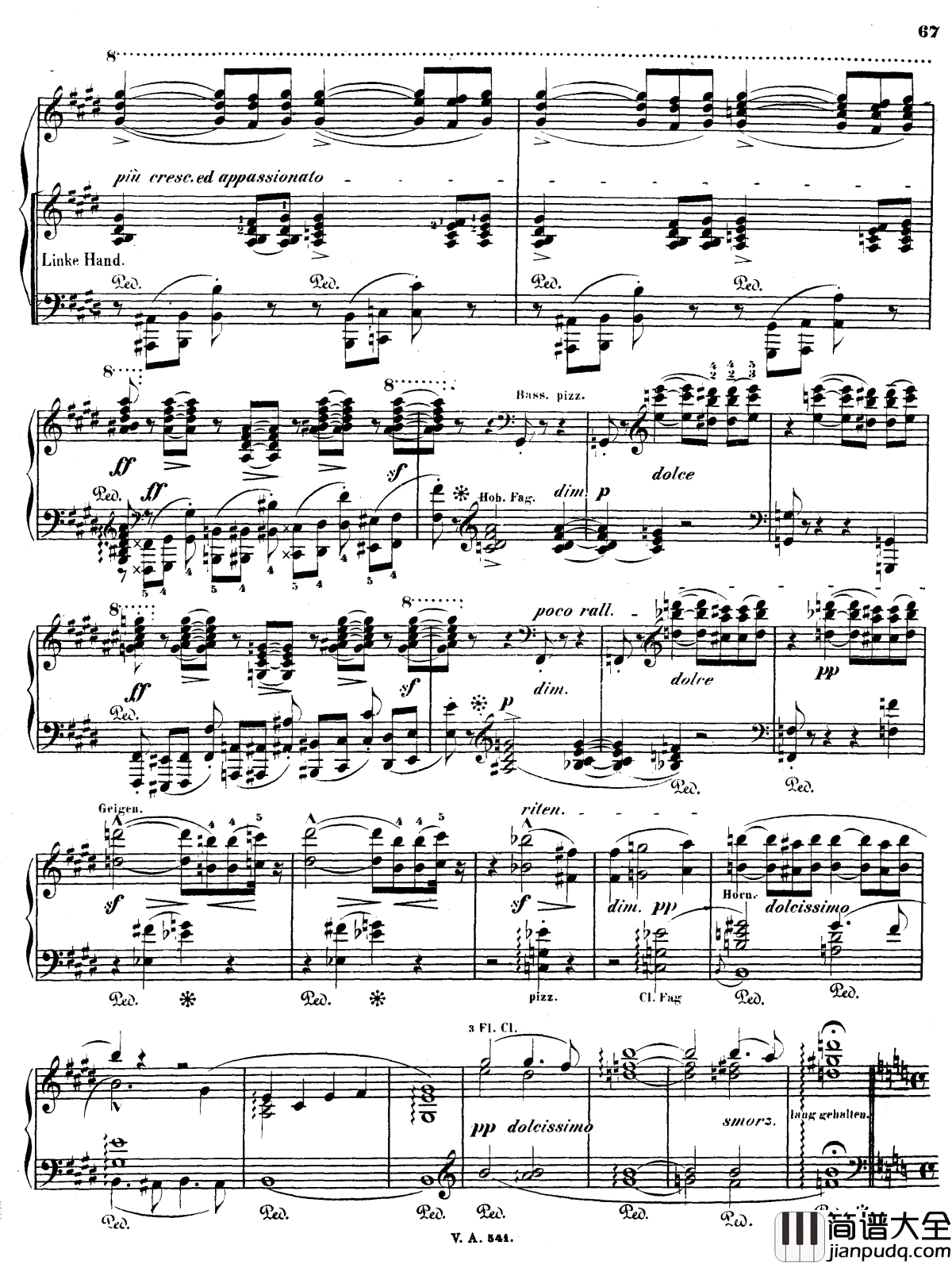 第三交响诗前奏曲钢琴谱_李斯特