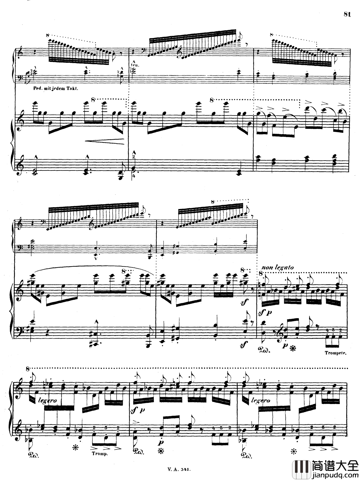 第三交响诗前奏曲钢琴谱_李斯特