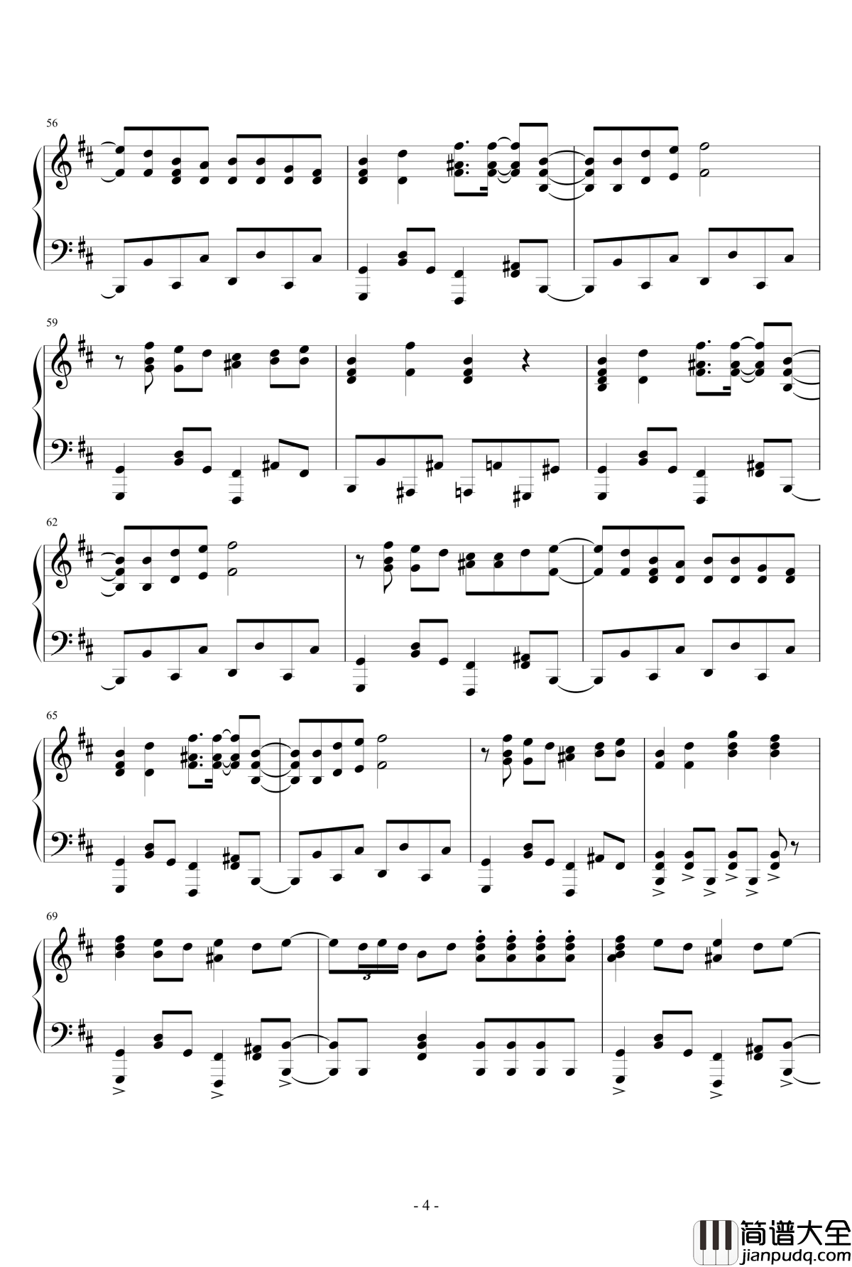 _Panda_hero钢琴谱_触手猴