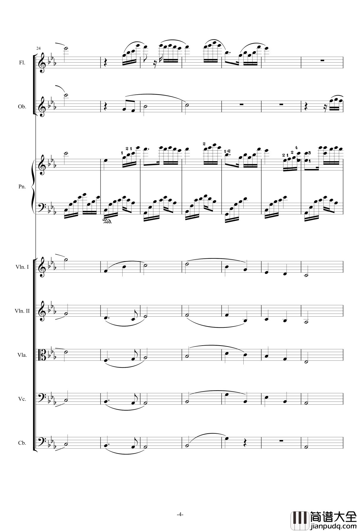 夜的钢琴曲五钢琴谱_乐队版_石进