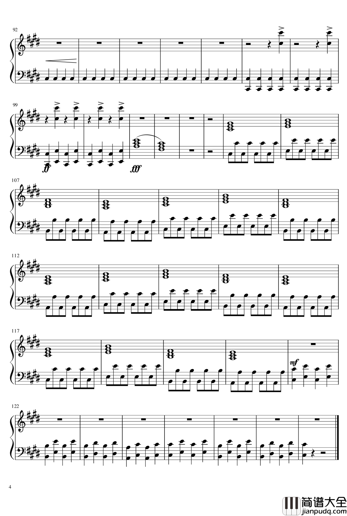 Counting_Stars钢琴谱_Onerepublic