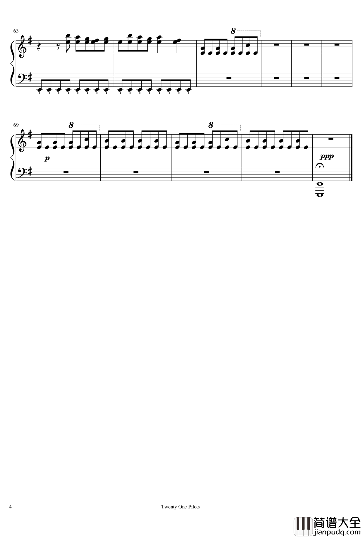 Heathens钢琴谱_Twenty_One_Pilots