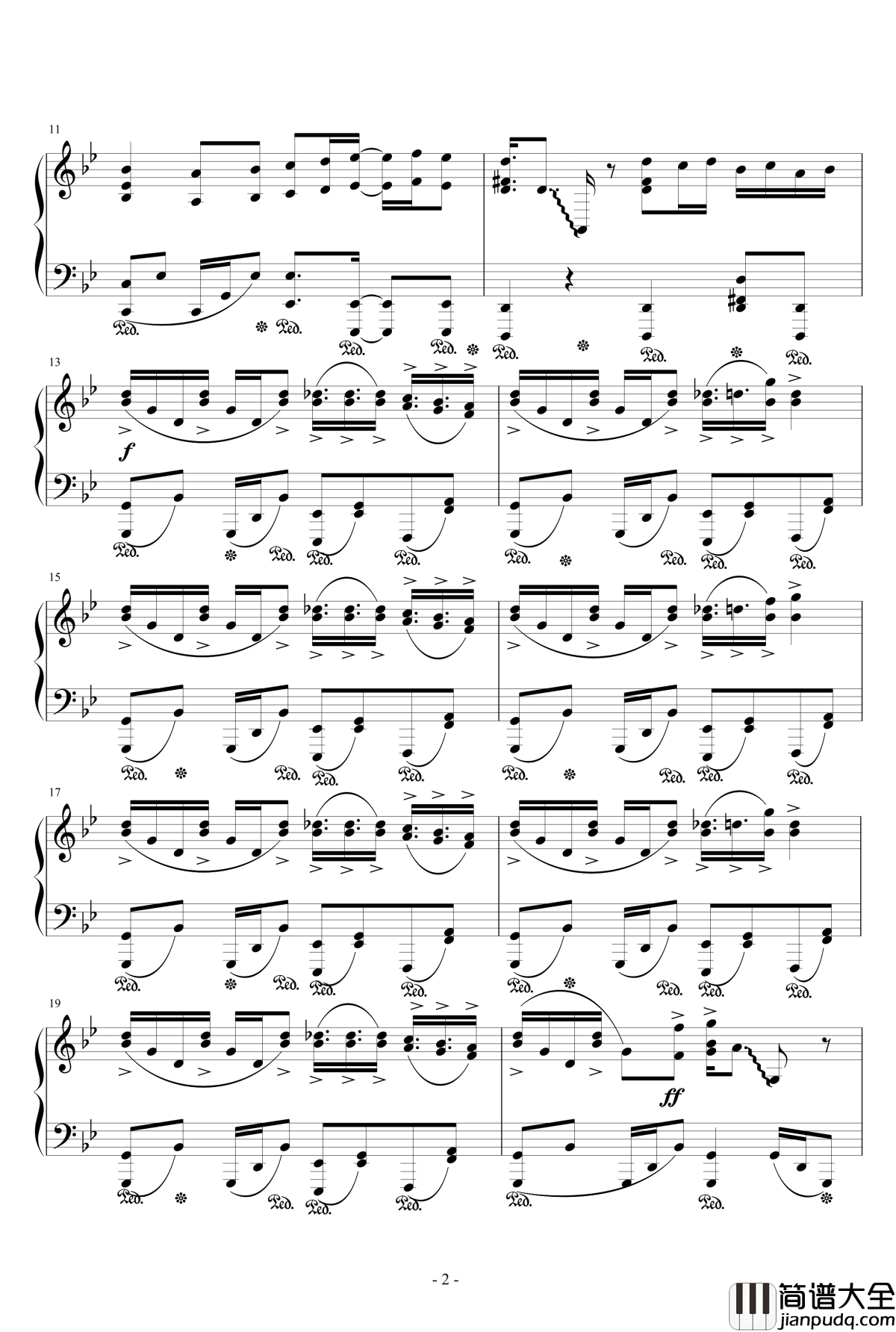 幻想游戏_雅钢琴谱_天空的格林尼治_触手猴