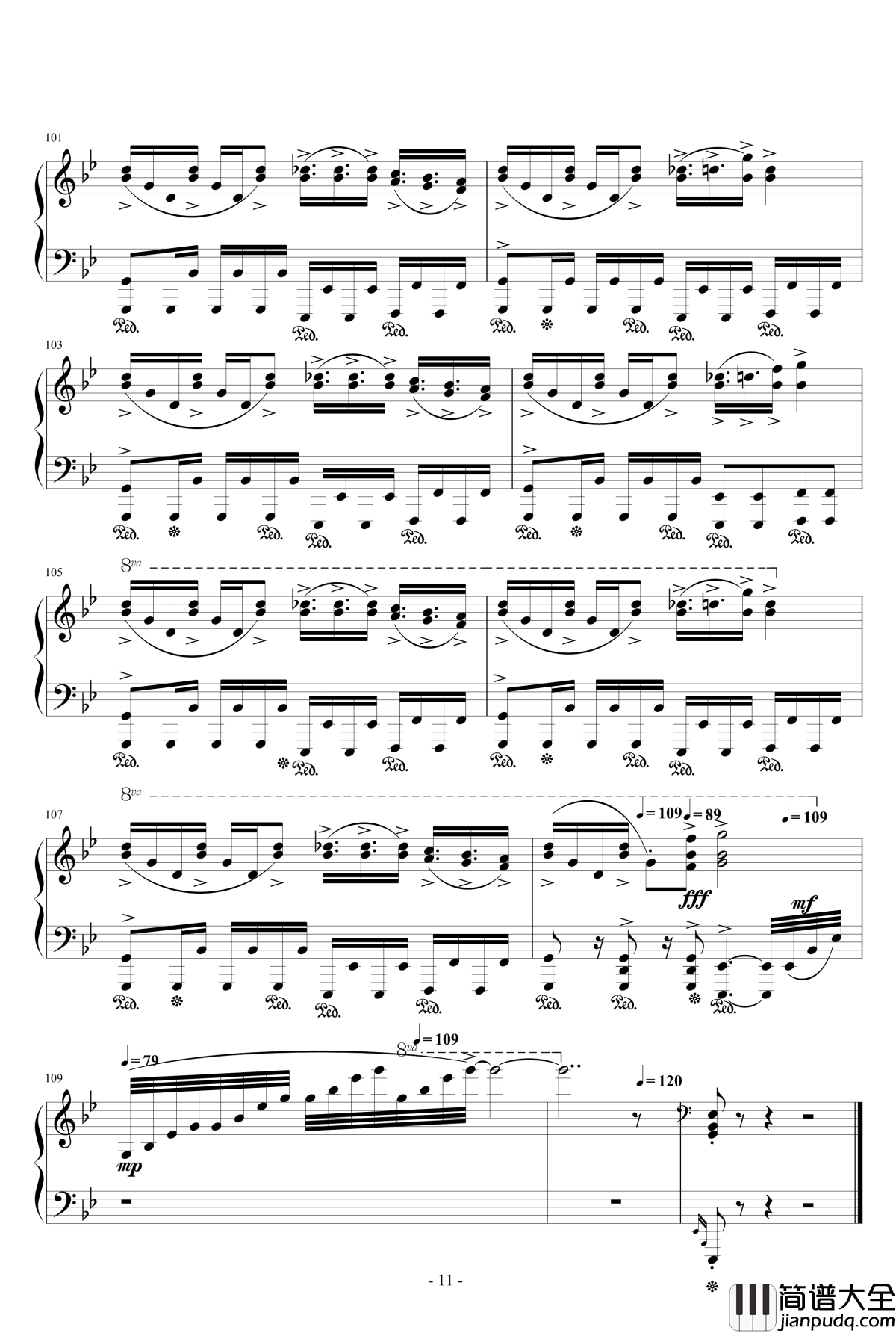 幻想游戏_雅钢琴谱_天空的格林尼治_触手猴