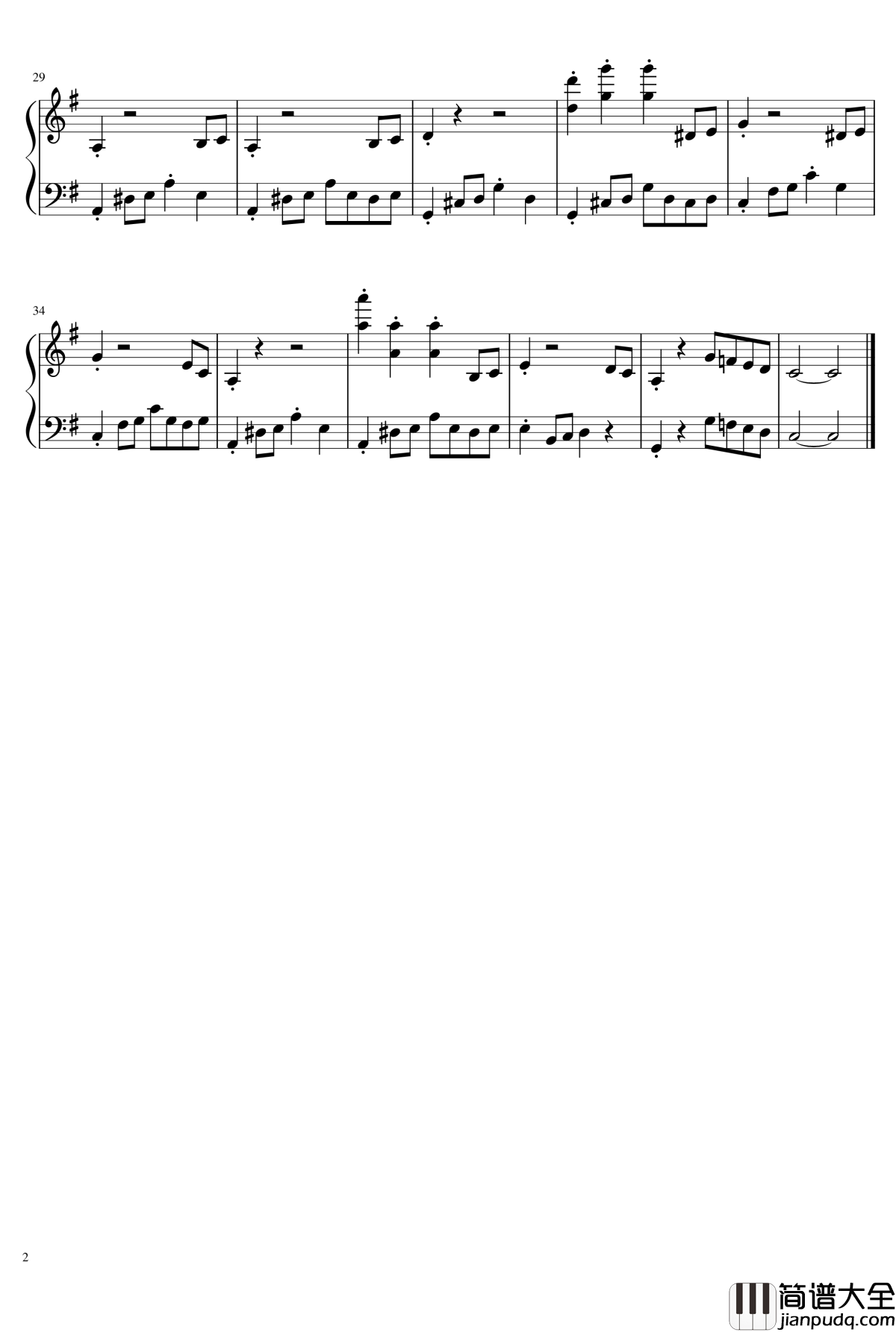 「ドラえもん」B.G.M钢琴谱_触手猴