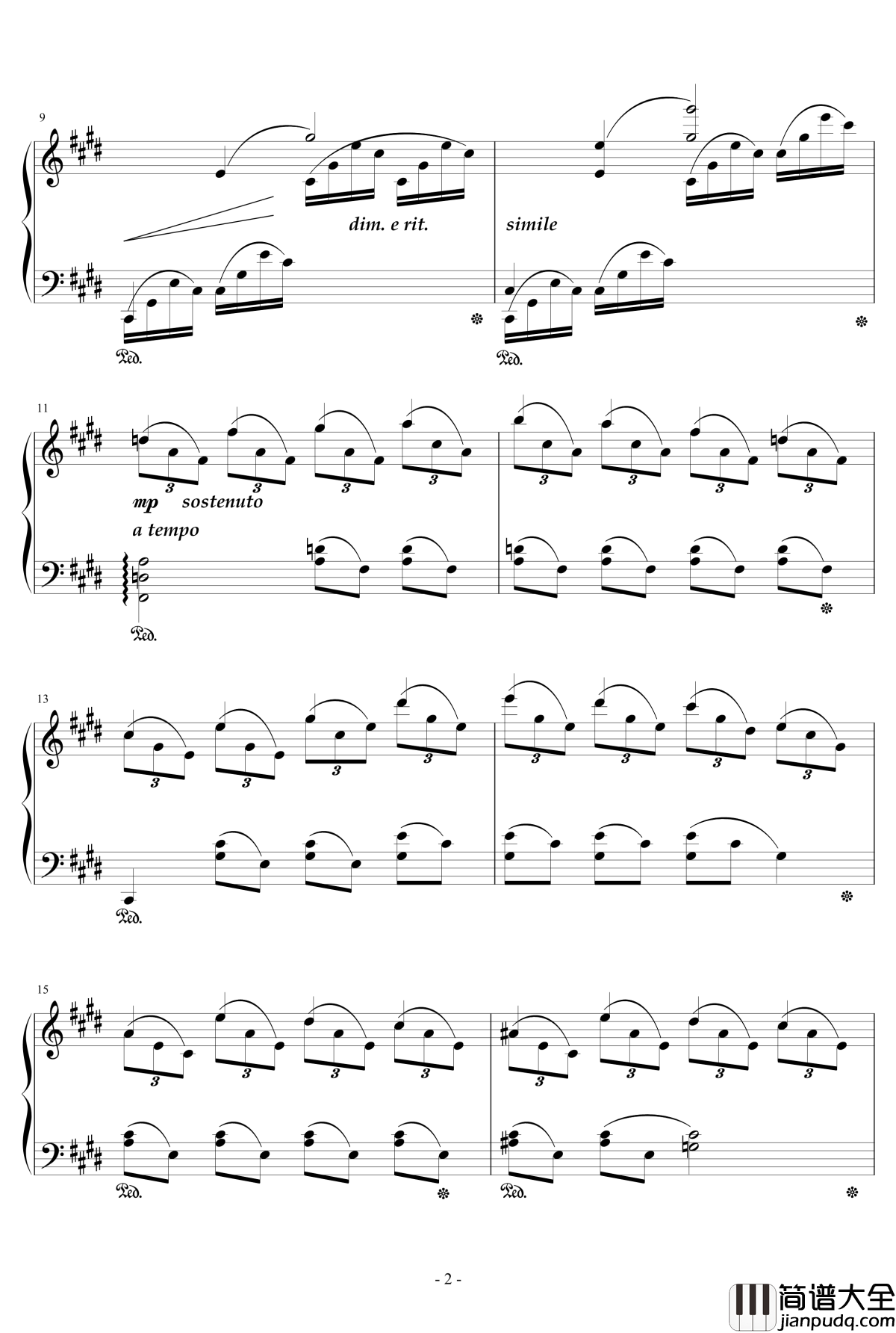 幻想曲c小调小钢琴谱_天籁传声