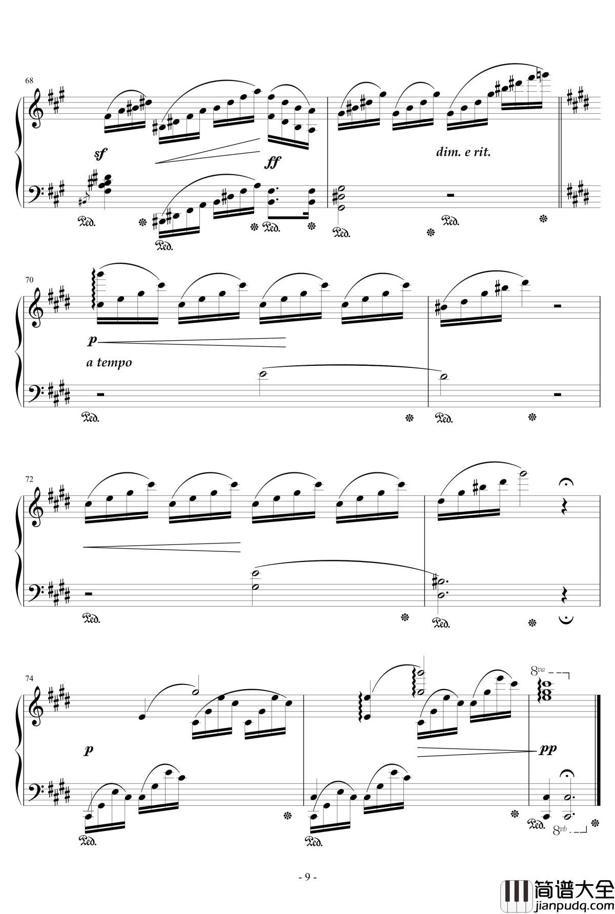 幻想曲c小调小钢琴谱_天籁传声