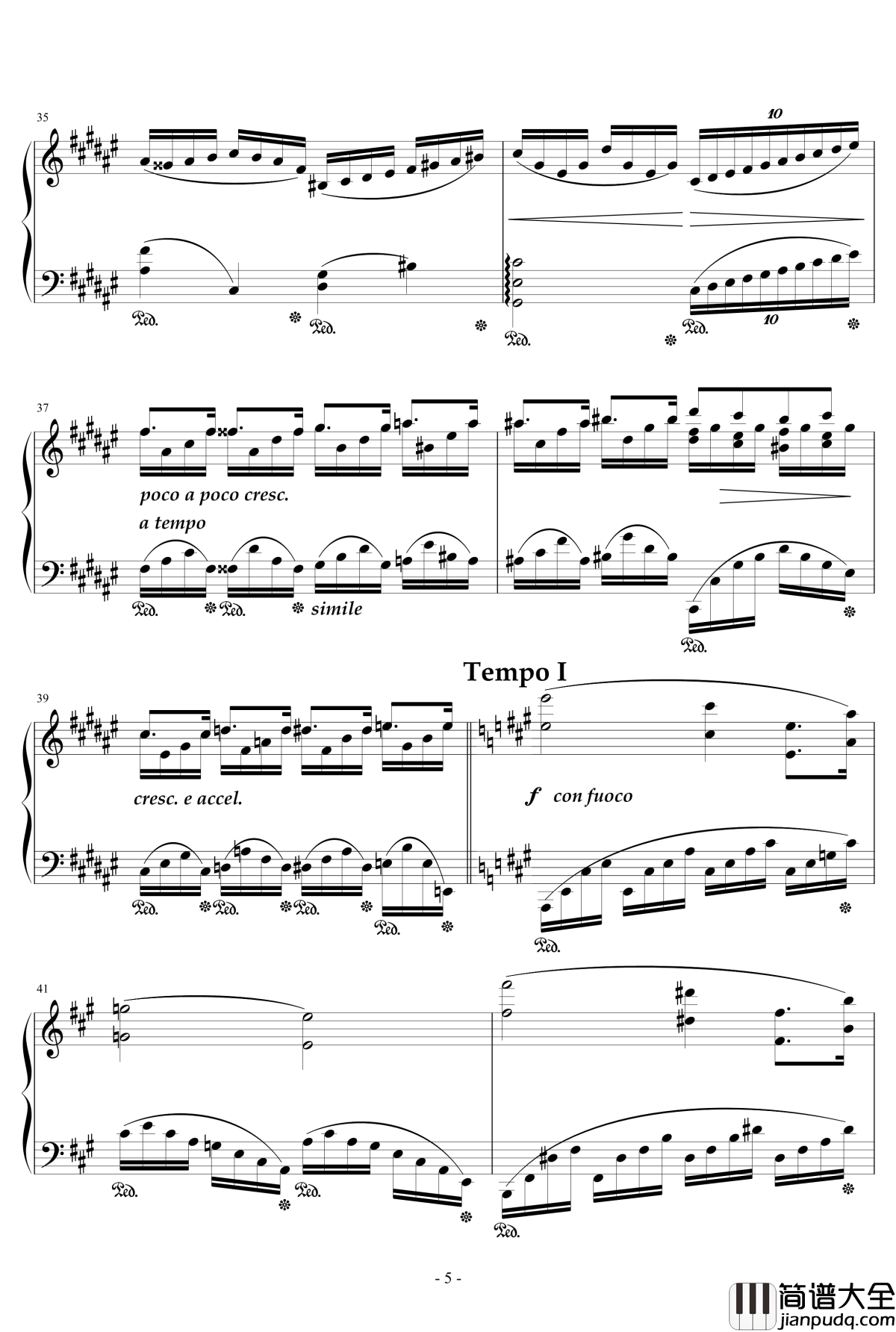 幻想曲c小调小钢琴谱_天籁传声