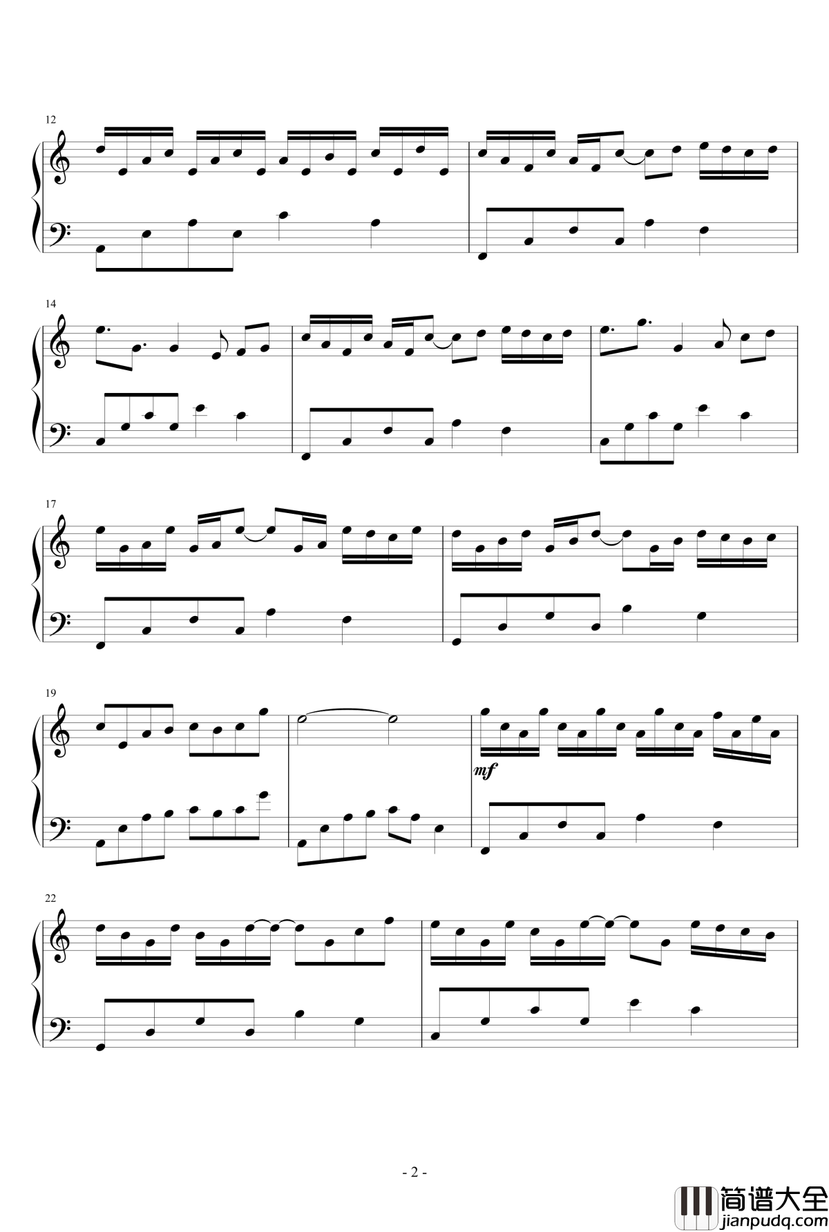 秋末钢琴谱_lixiang&amp_039_spiano