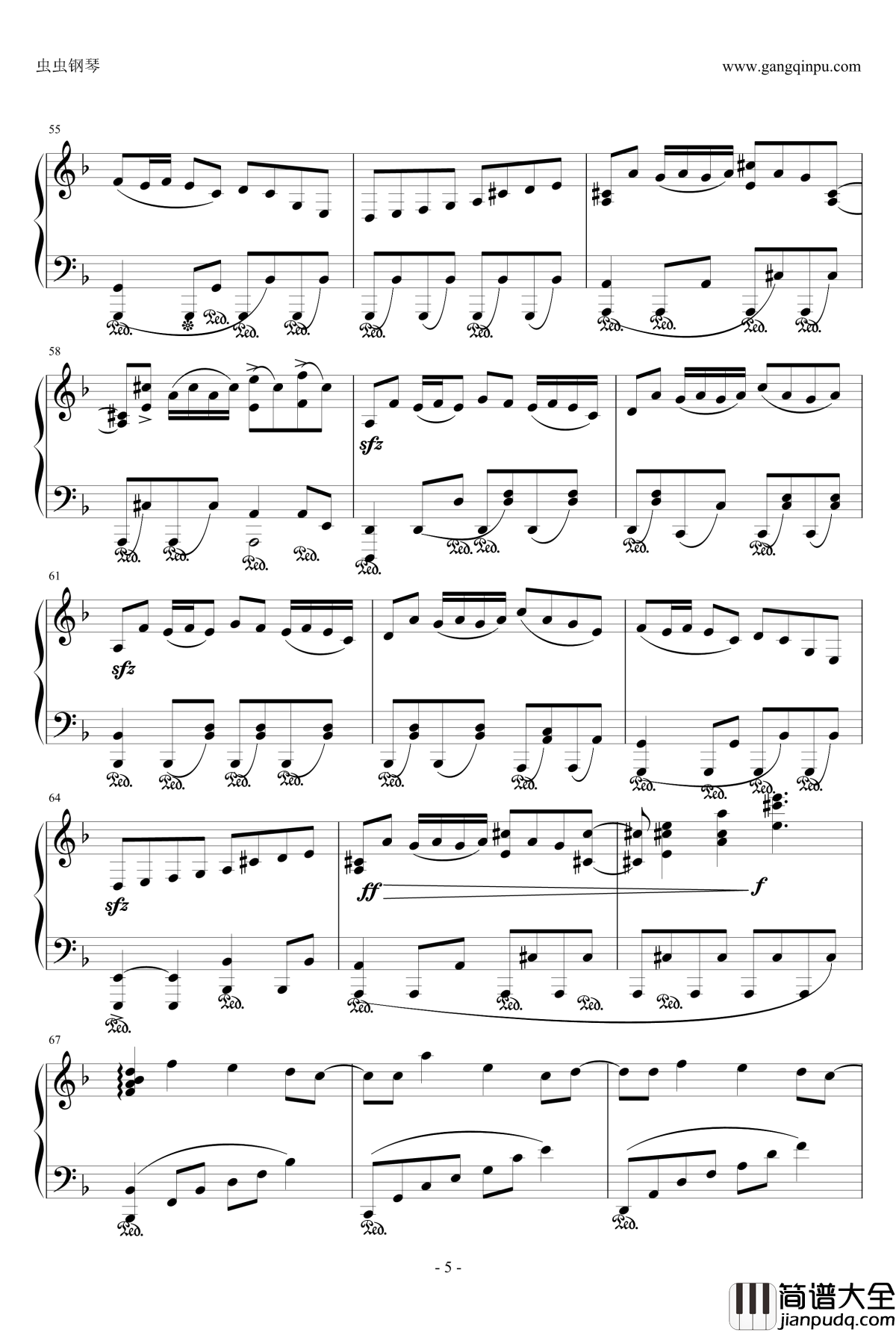 Night_of_knights钢琴谱_触手猴