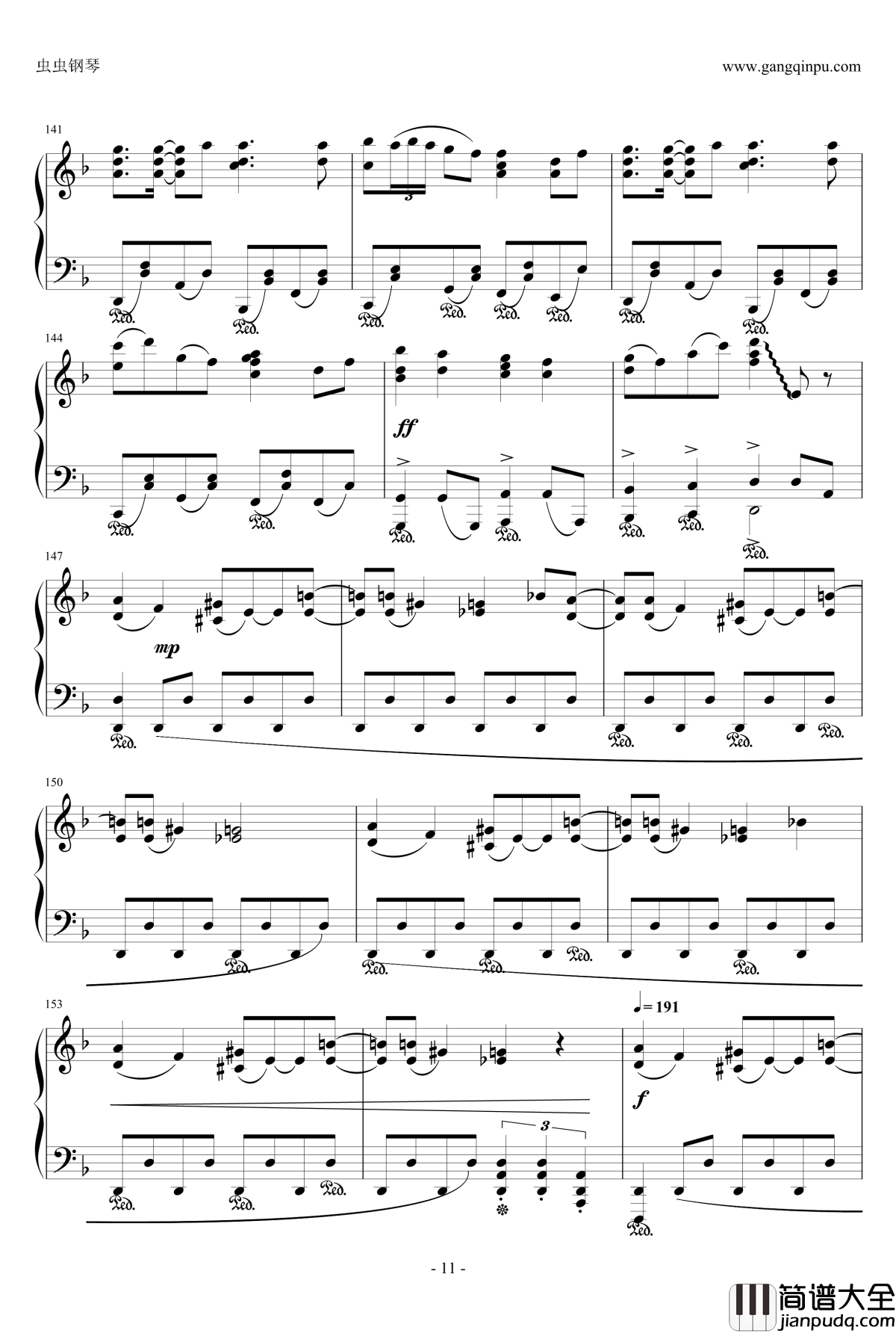 Night_of_knights钢琴谱_触手猴