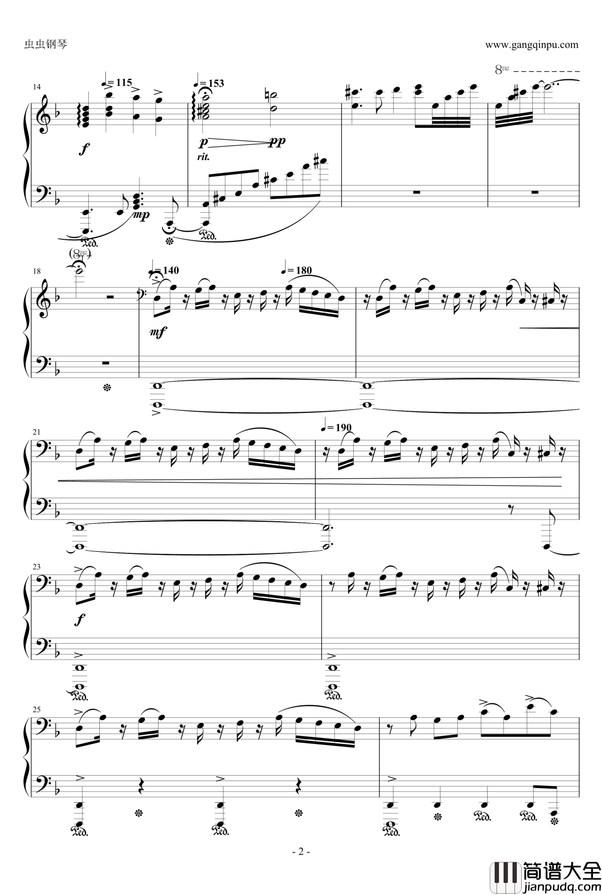 Night_of_knights钢琴谱_触手猴