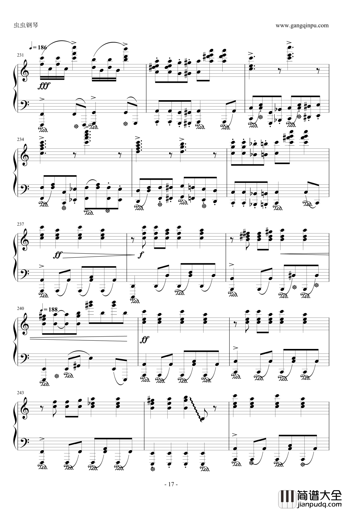 Night_of_knights钢琴谱_触手猴