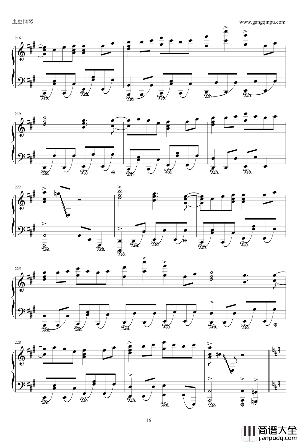 Night_of_knights钢琴谱_触手猴