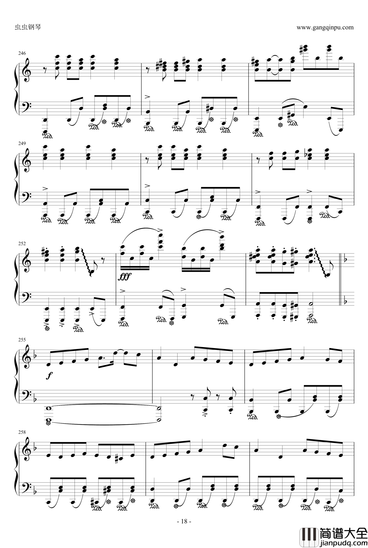 Night_of_knights钢琴谱_触手猴