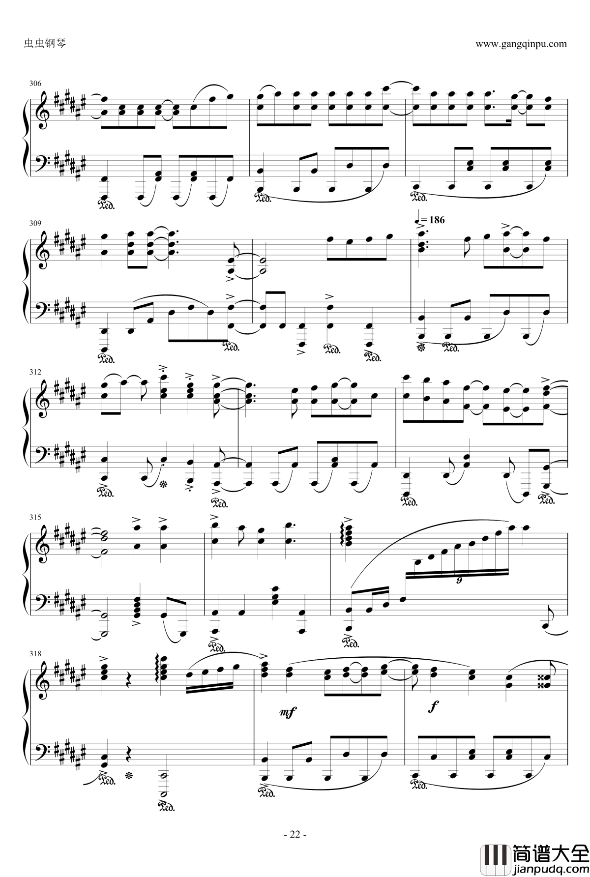 Night_of_knights钢琴谱_触手猴