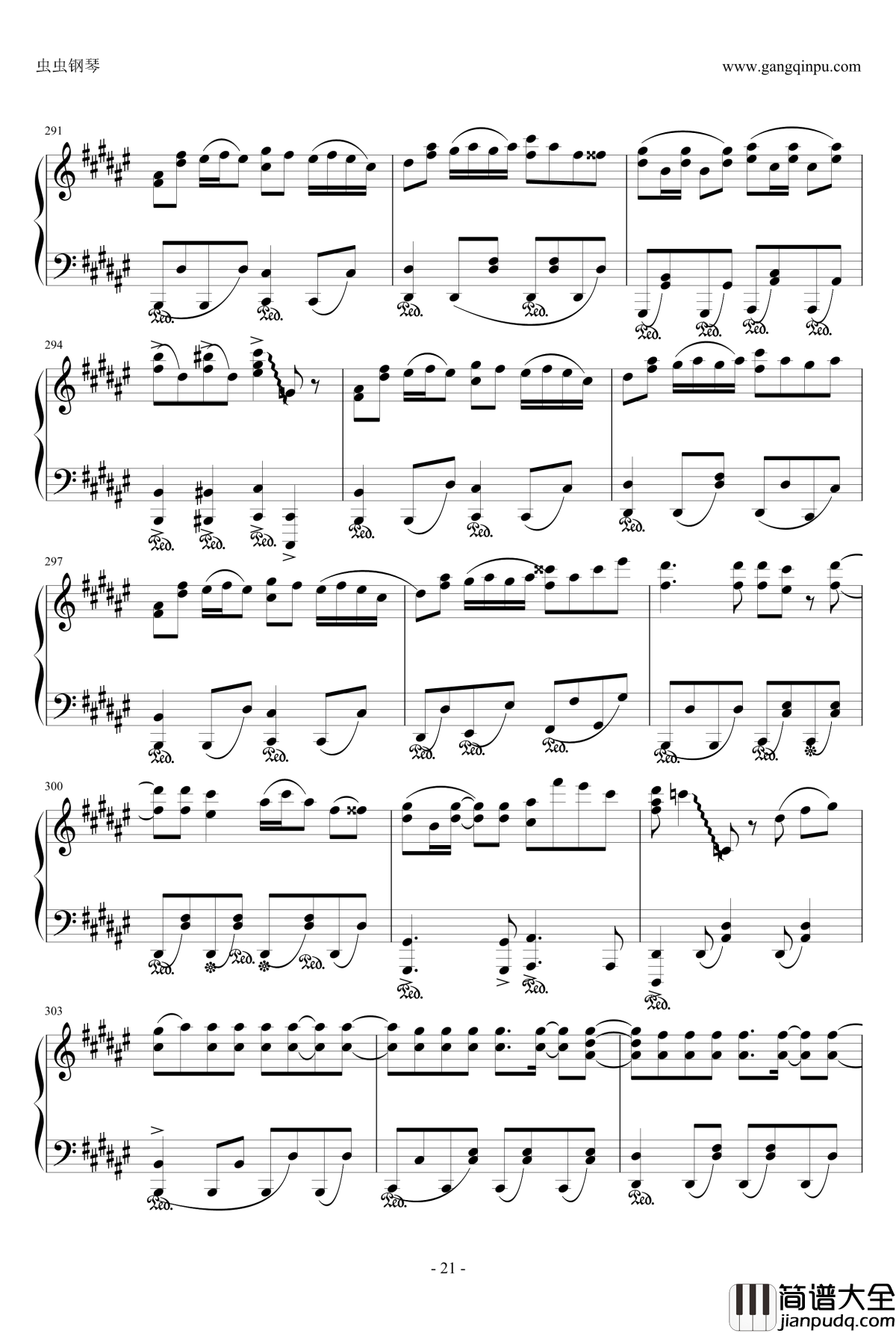 Night_of_knights钢琴谱_触手猴