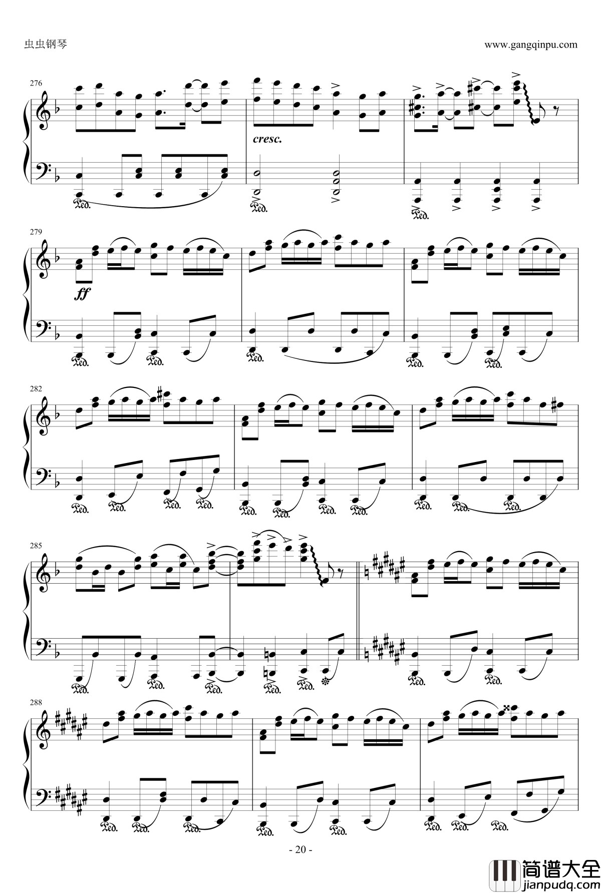 Night_of_knights钢琴谱_触手猴