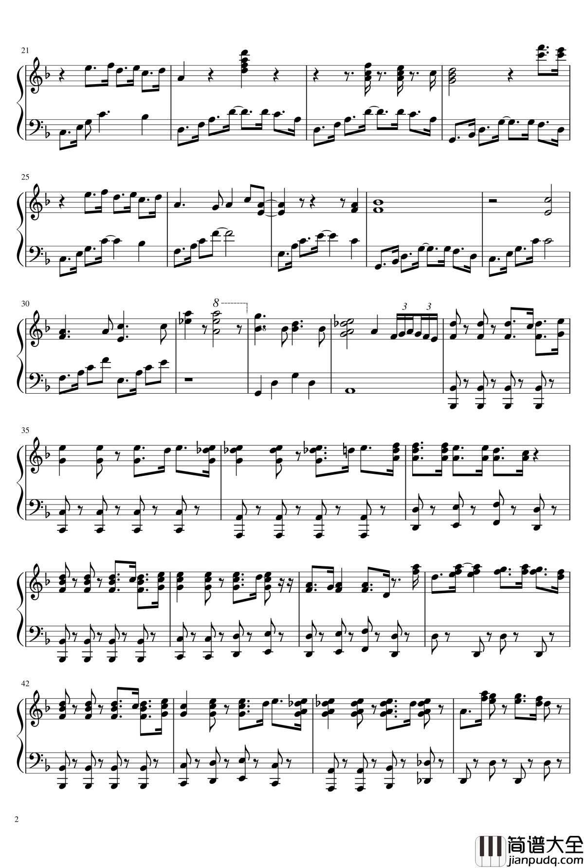 City_of_Stars钢琴谱_Emma_Stone