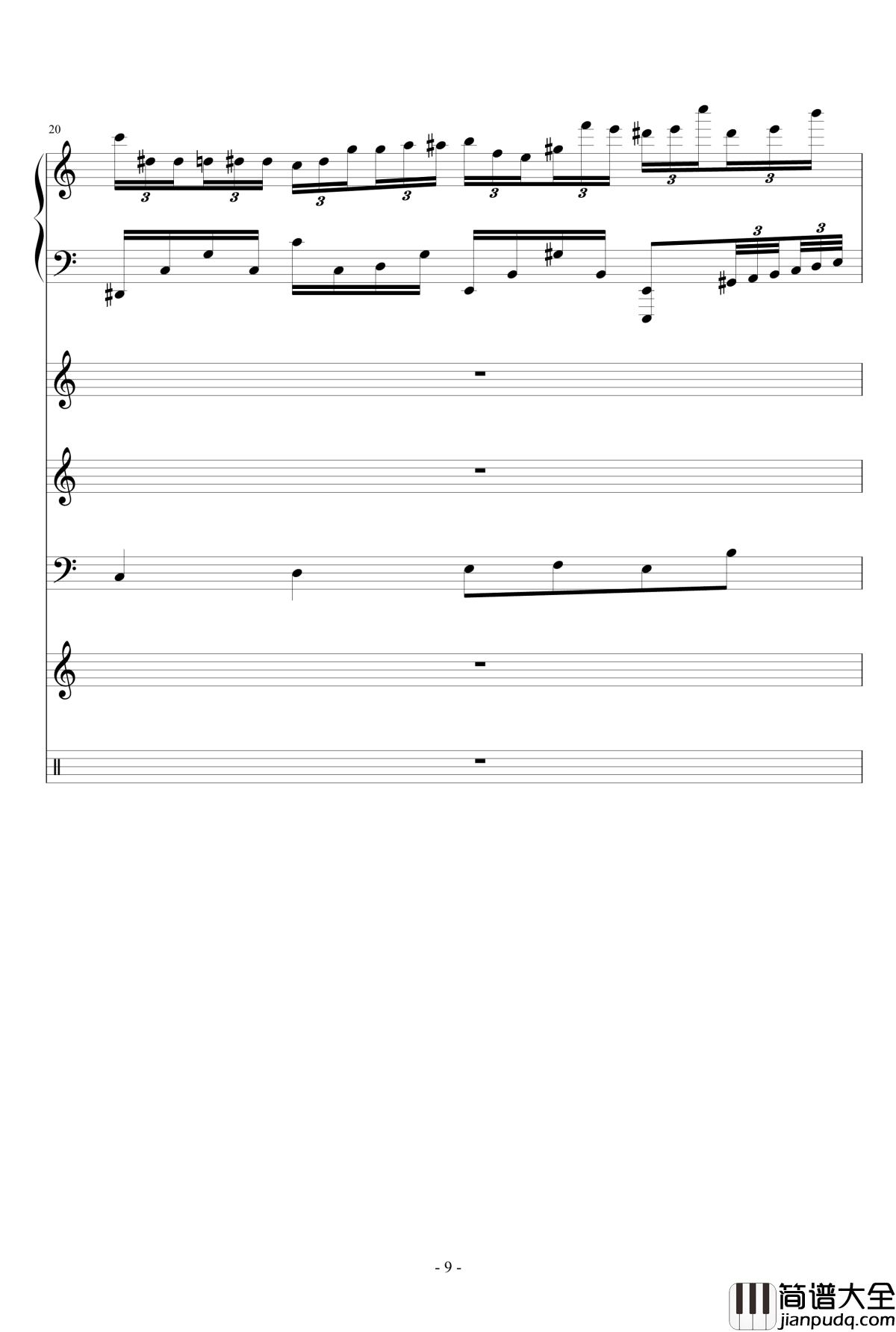 梦醒之秋钢琴谱_Ydolem