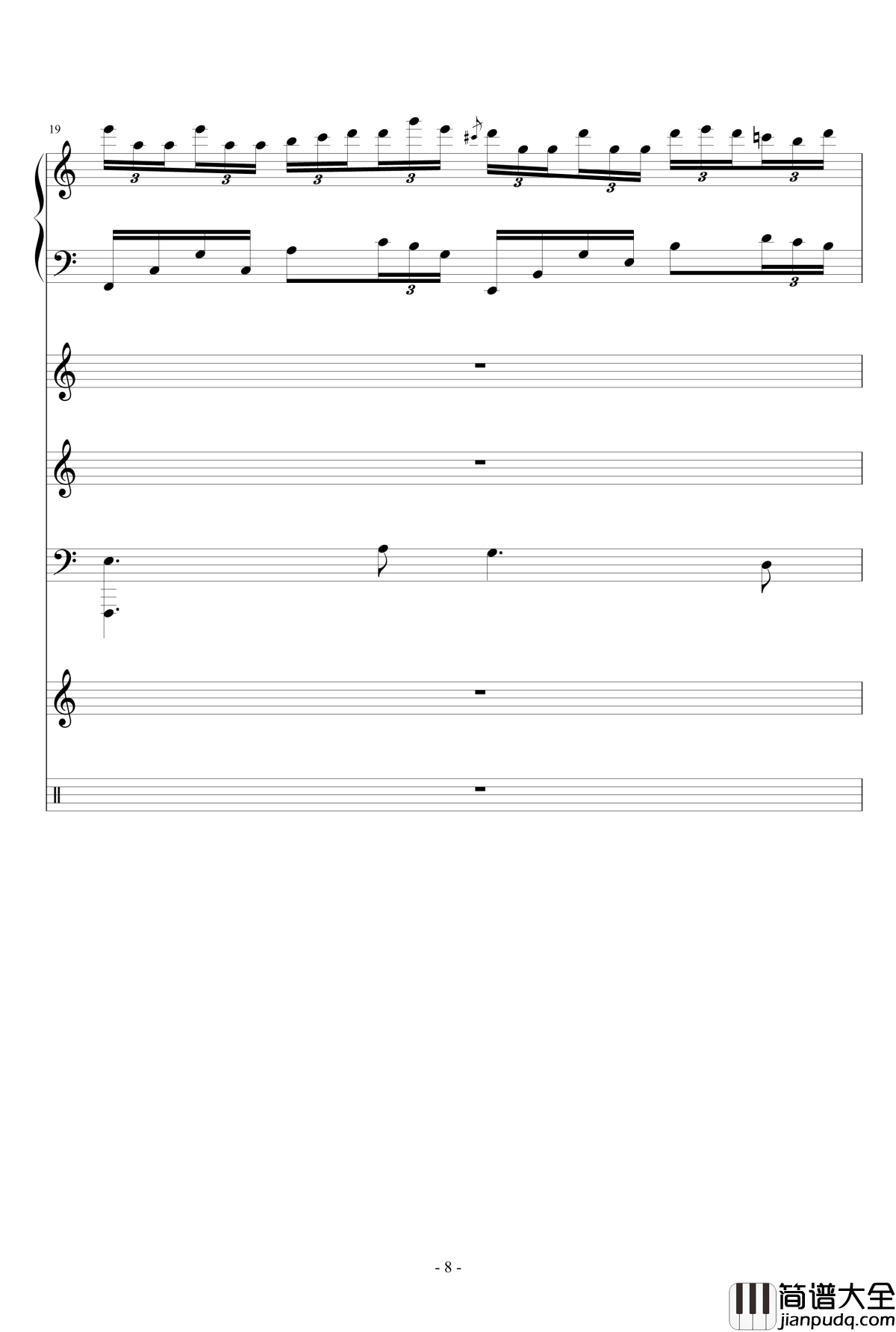 梦醒之秋钢琴谱_Ydolem