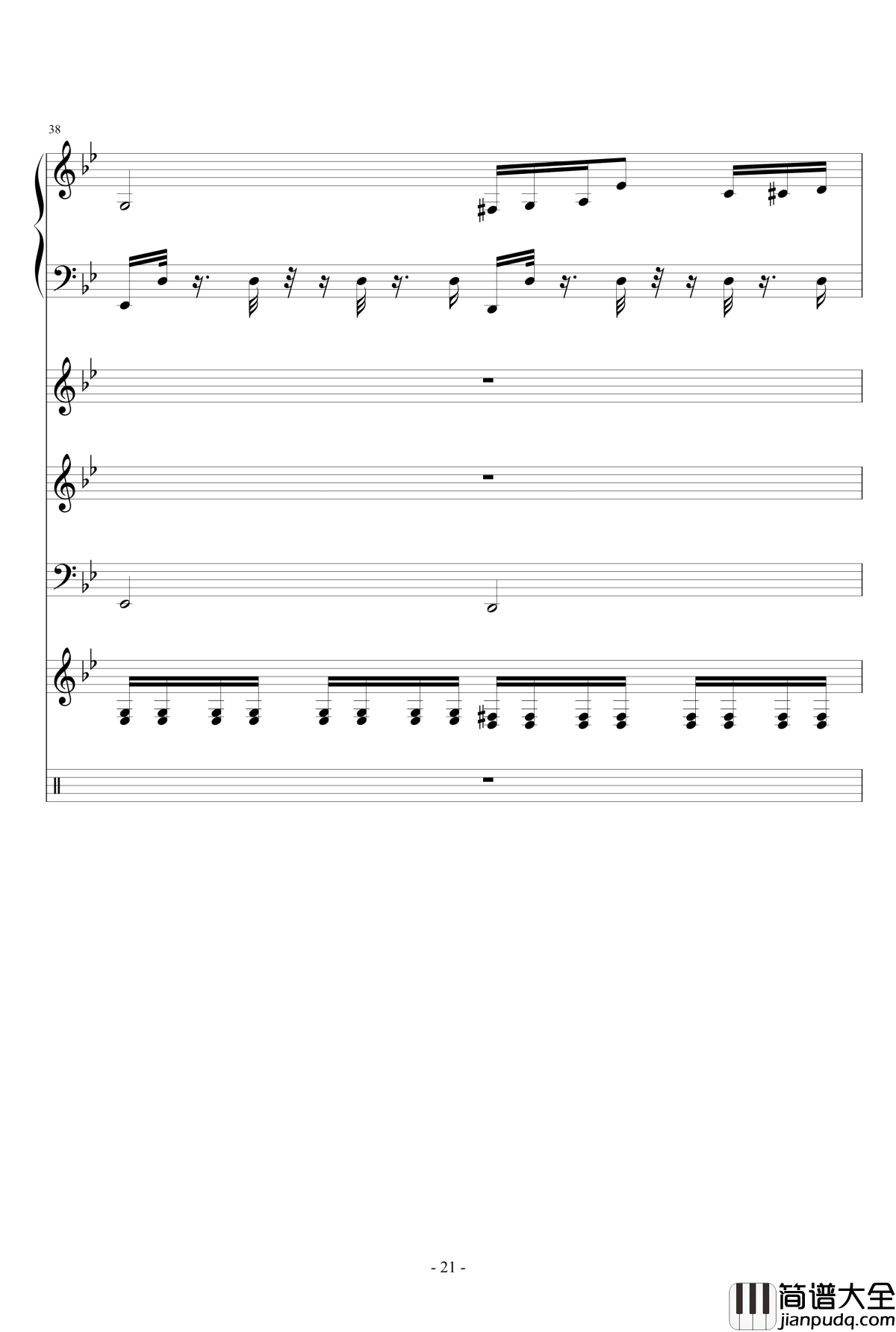 梦醒之秋钢琴谱_Ydolem