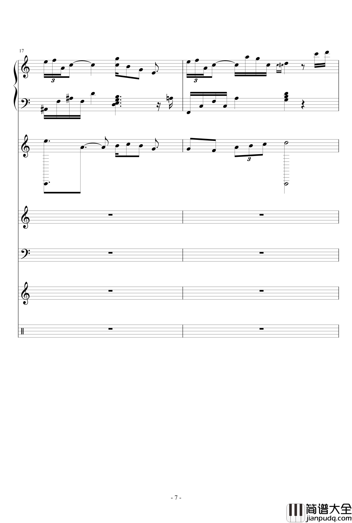 梦醒之秋钢琴谱_Ydolem