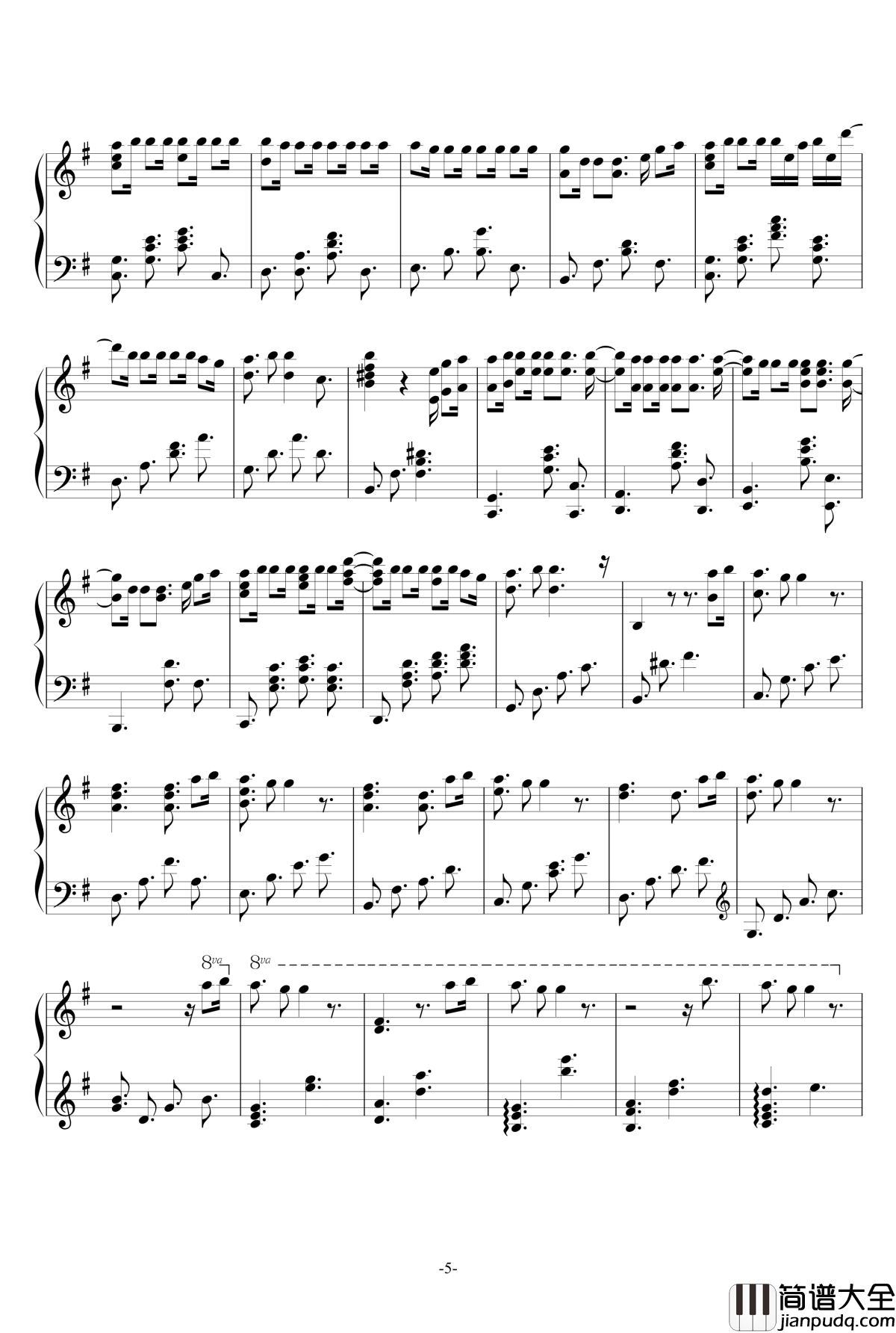 Secret_Base钢琴谱_Animenz